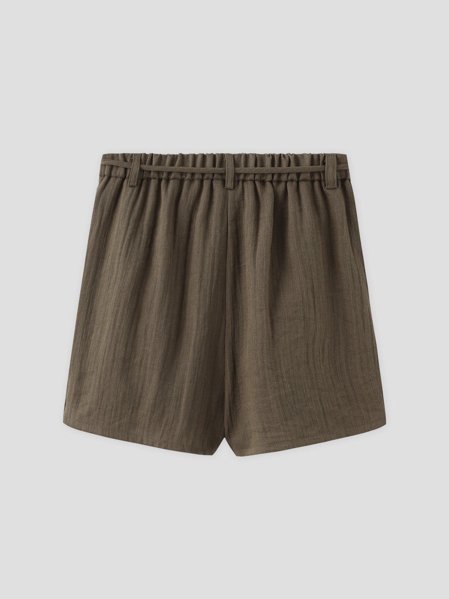 Cotton Linen Tie-Waist Shorts (3 Colours)