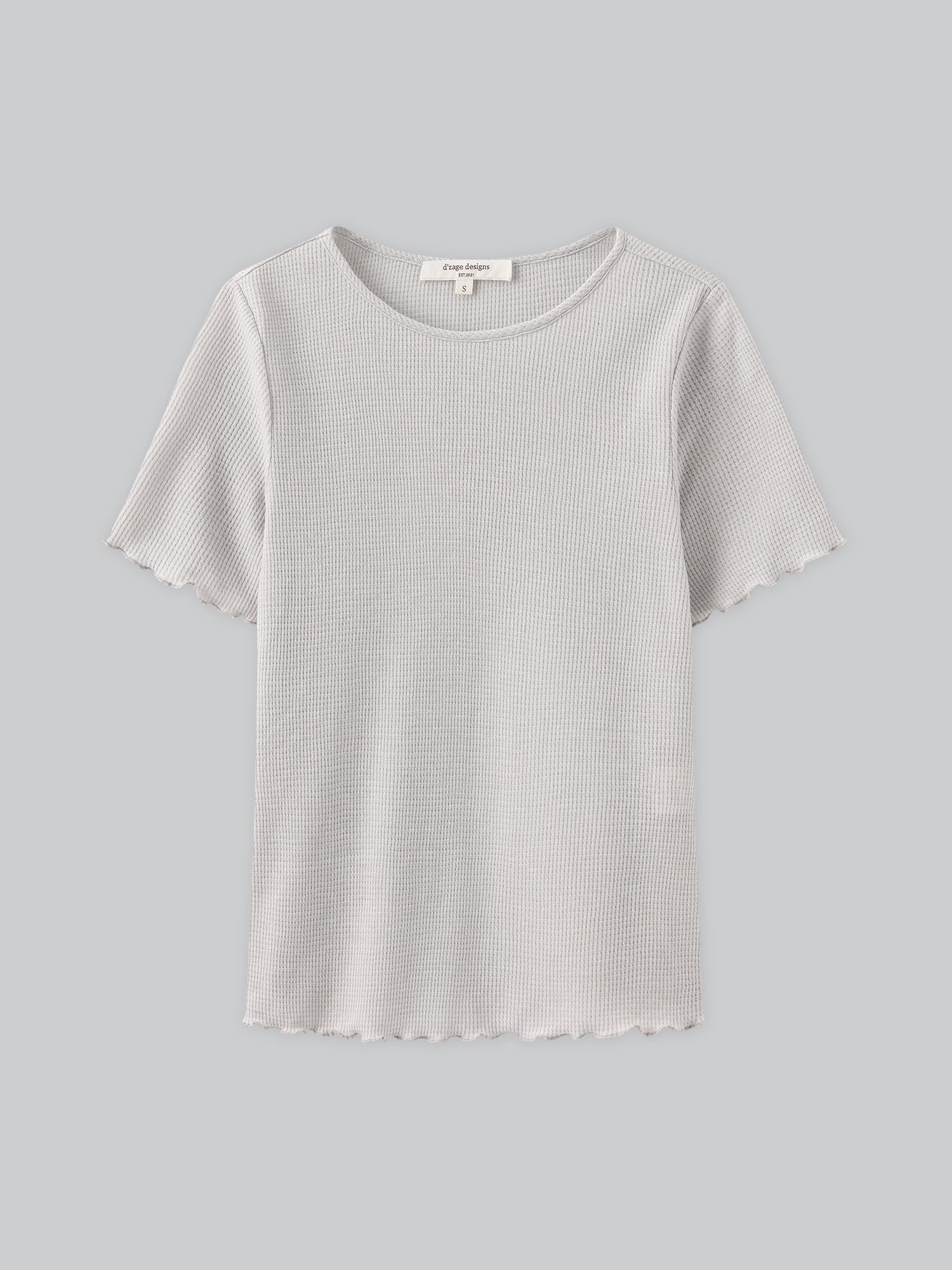 Waffle Lettuce Hem Tee