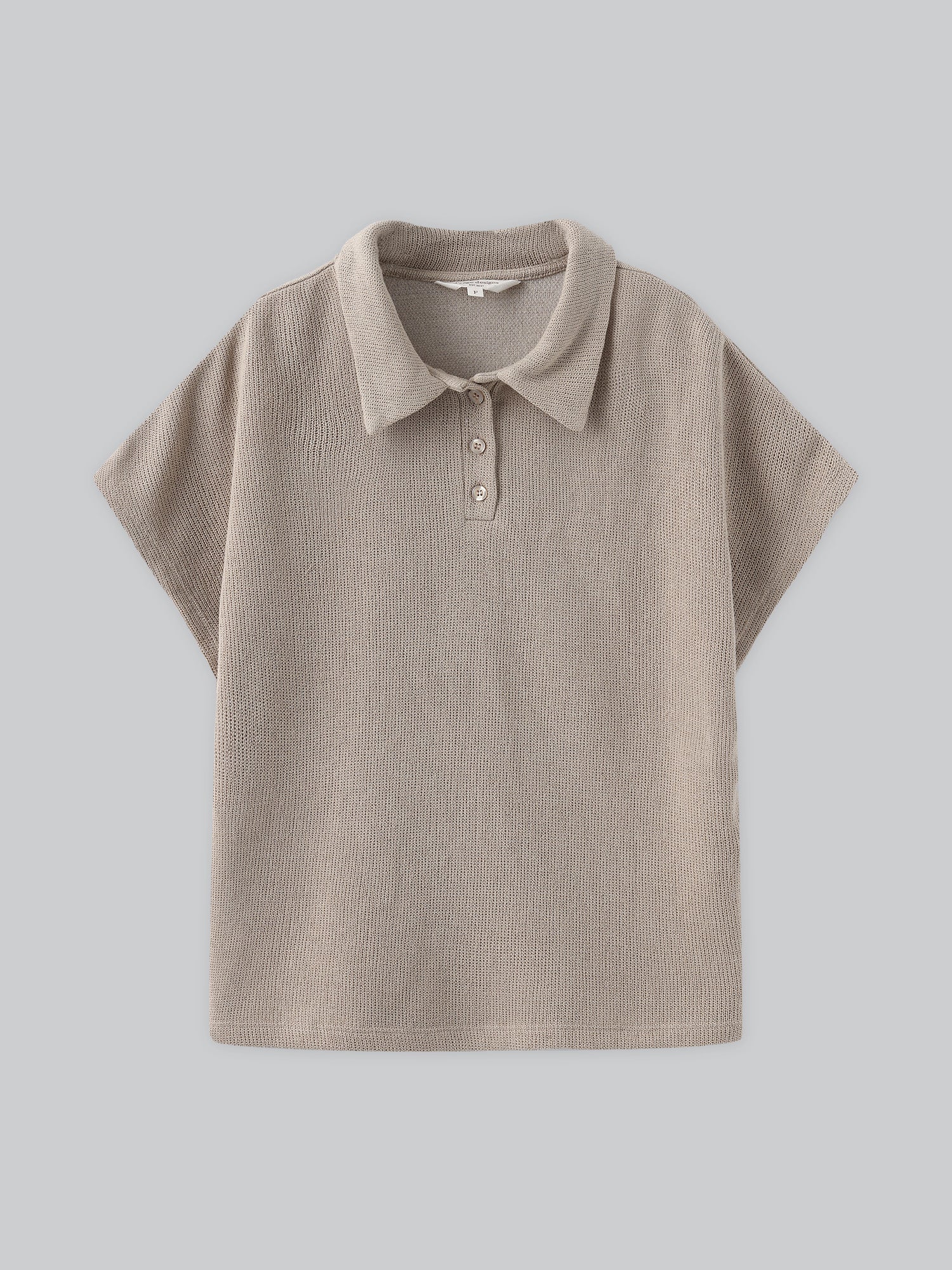 Flair Collared Knit Top