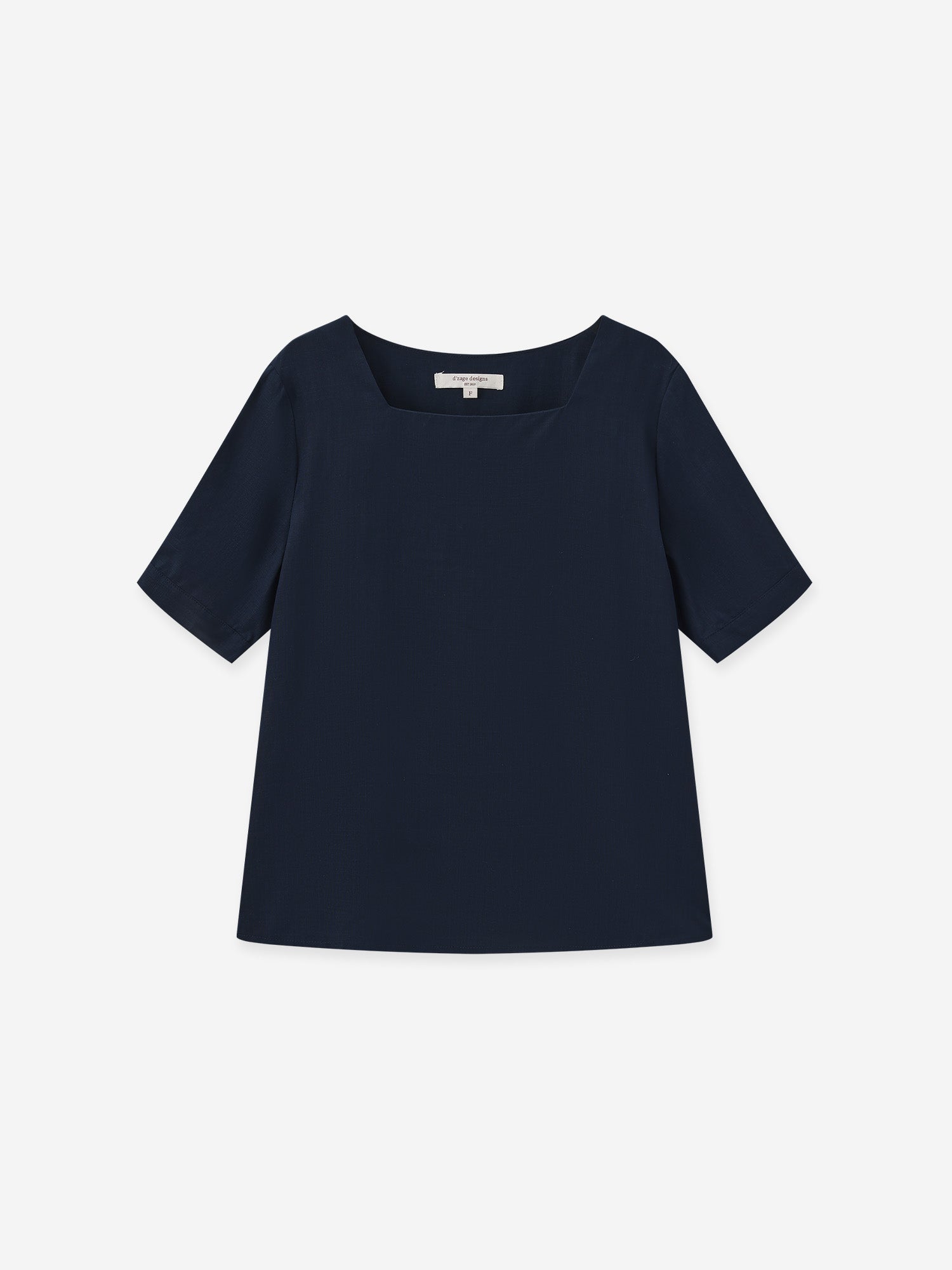 Back-Detailed Square Neck Top