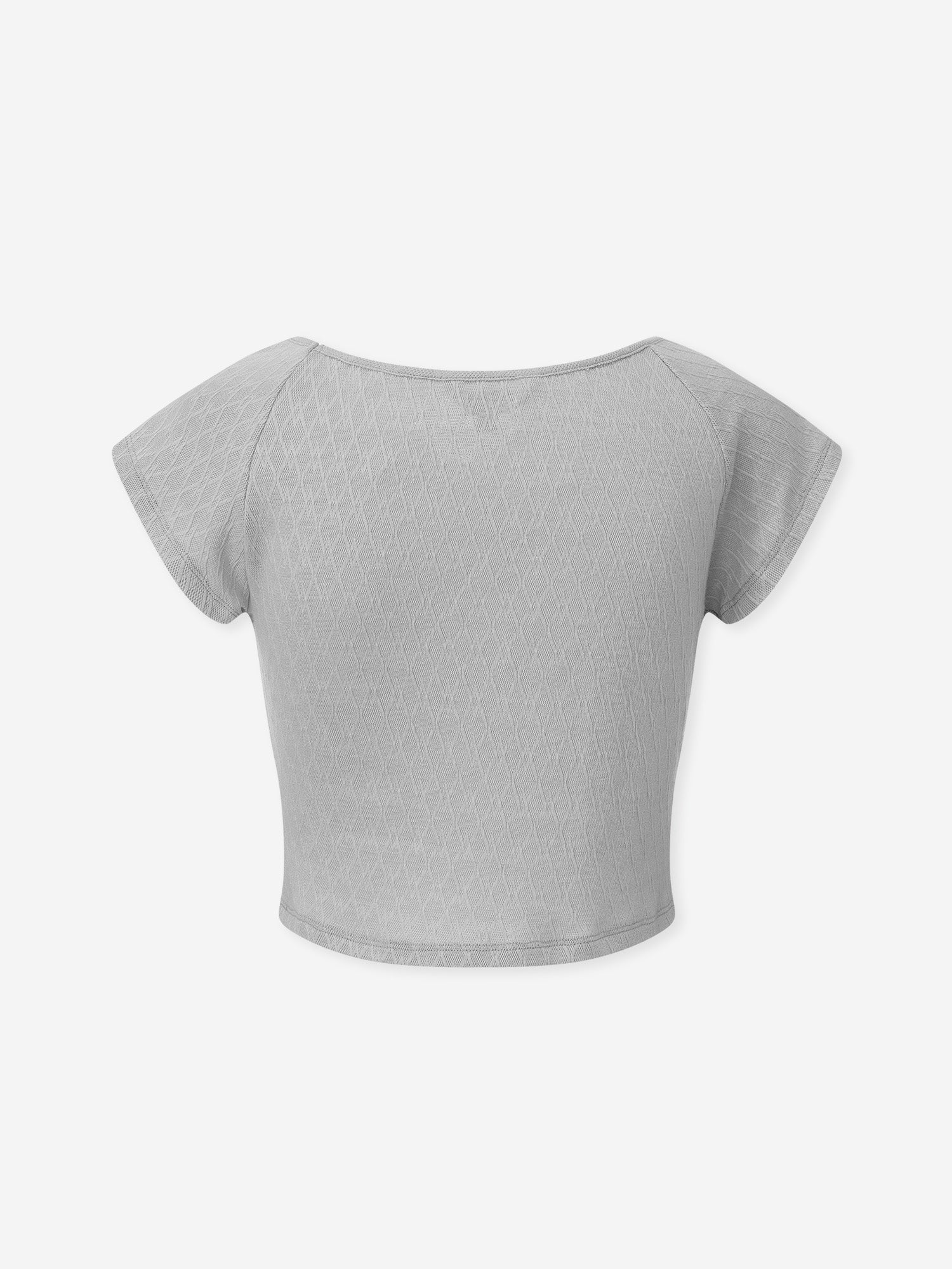 Front-Gathered Cap Sleeve Top