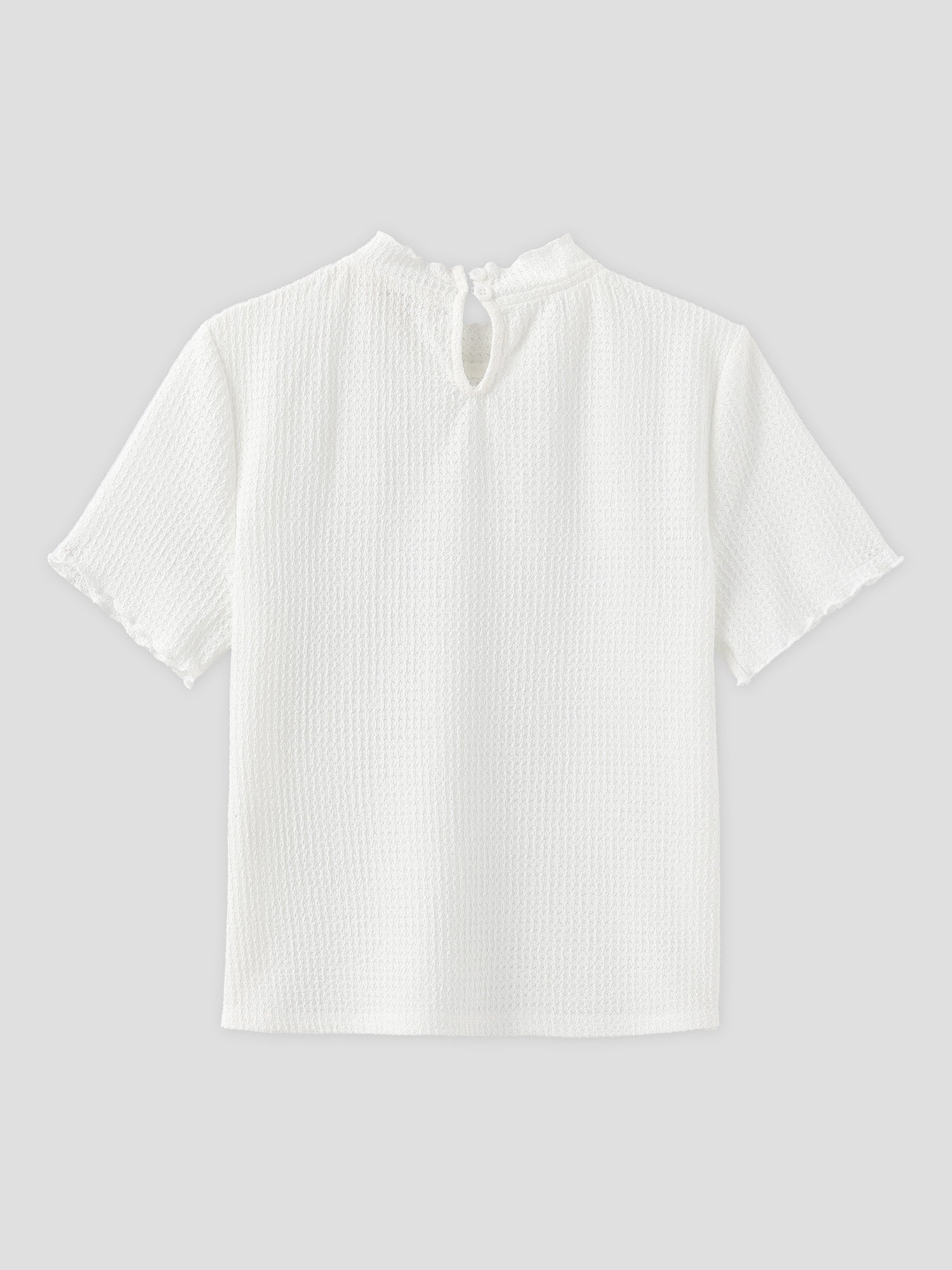 Seersucker Short Sleeve Top