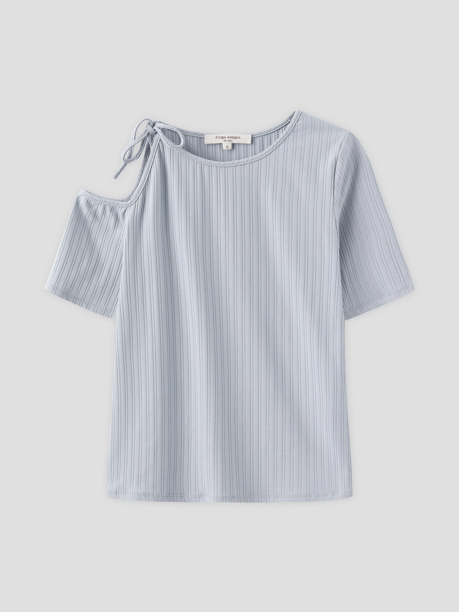 Cold Shoulder Tie Neck Top (3 Colours)