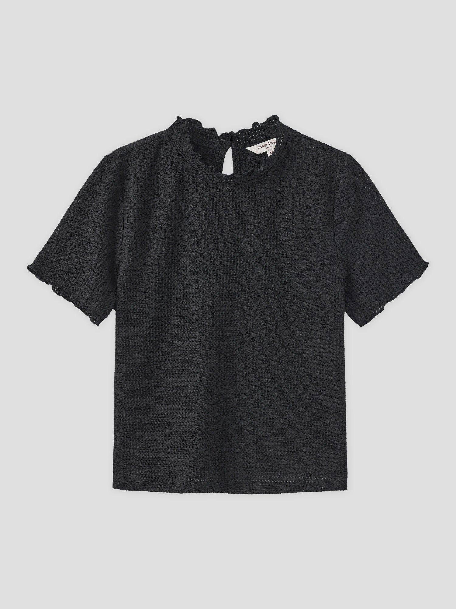 Seersucker Short Sleeve Top