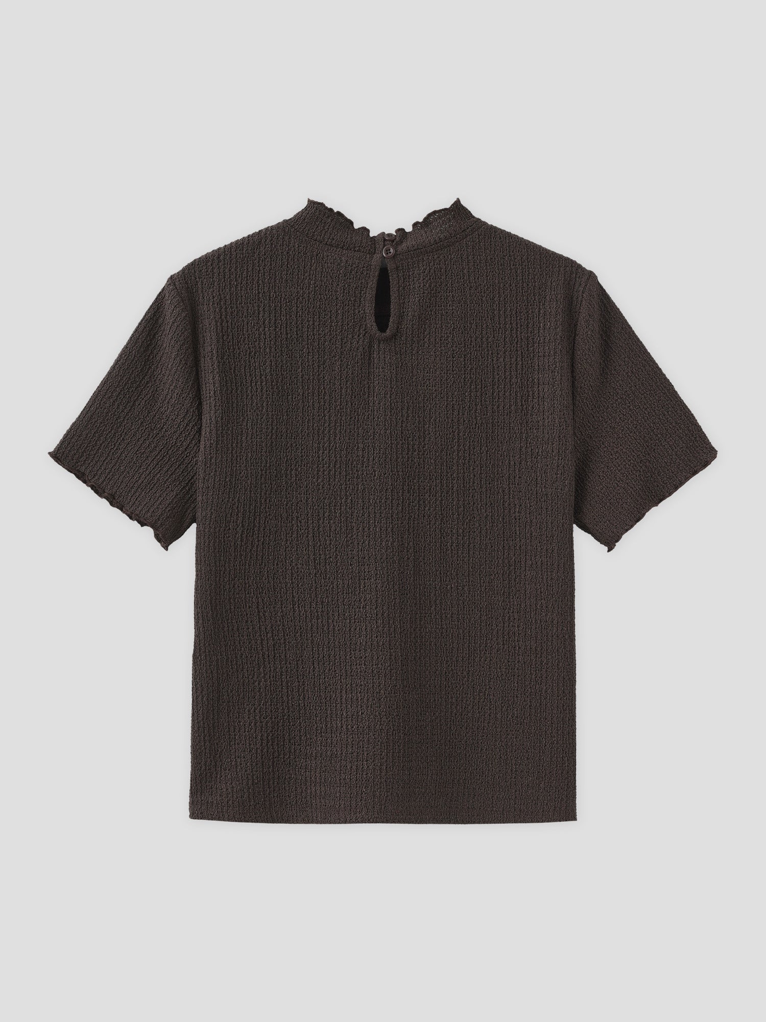Seersucker Short Sleeve Top