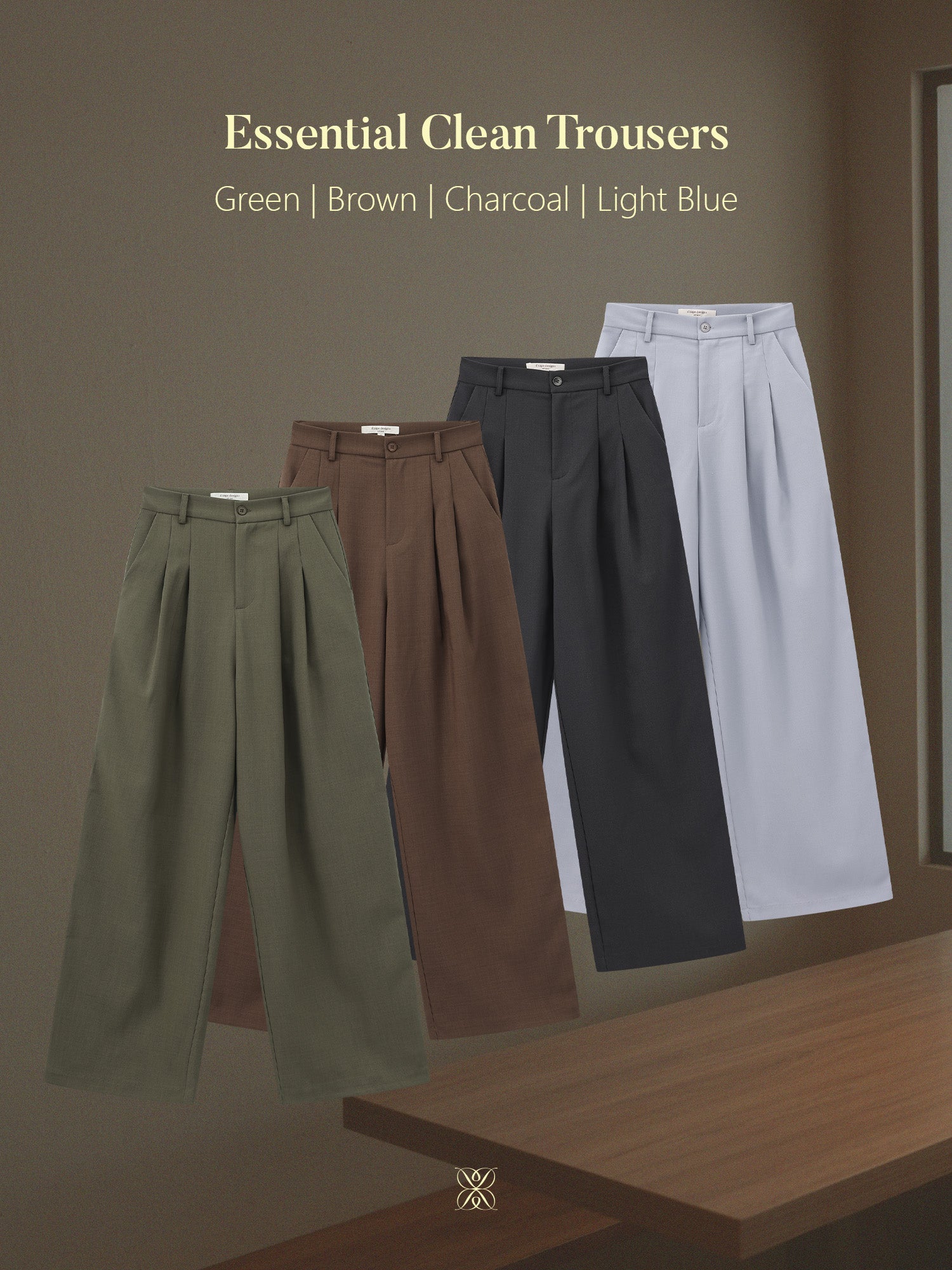 經典簡約西裝長褲