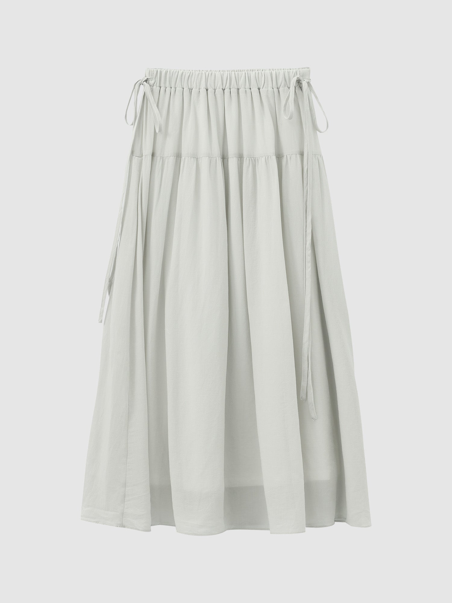 Side Tie Midi Skirt