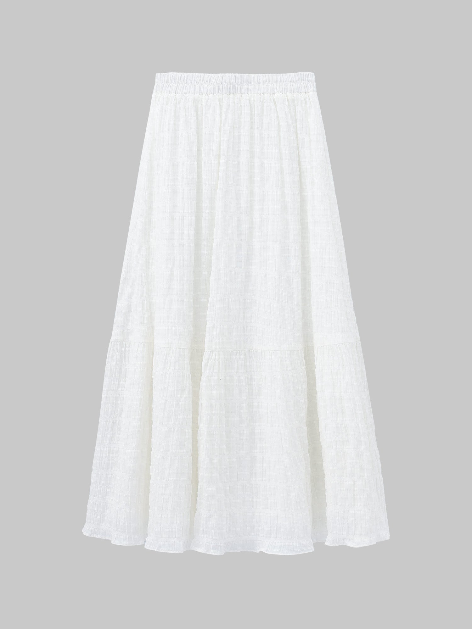 Textured A-line Skirt