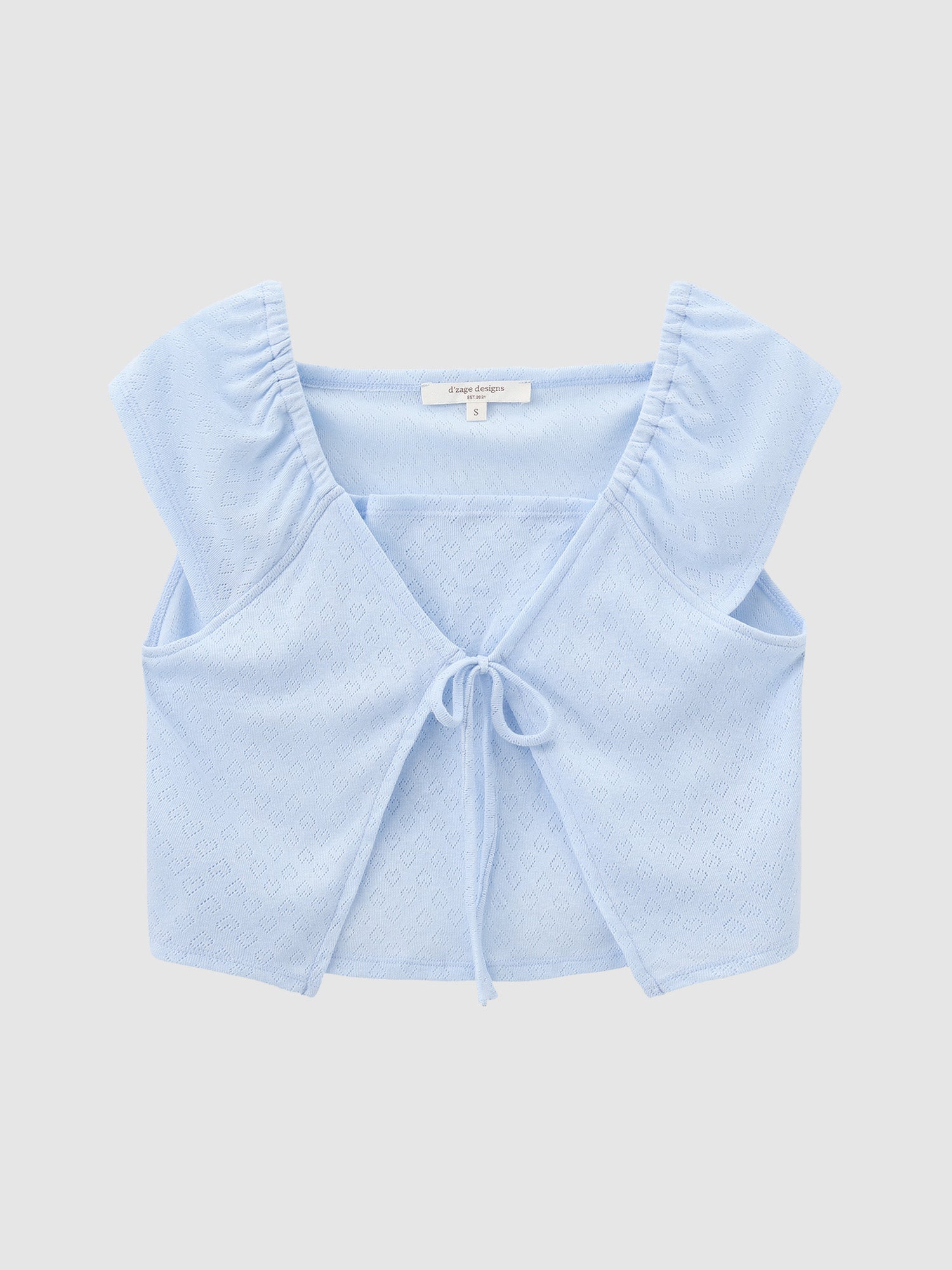 Heart Pointelle Layered Top