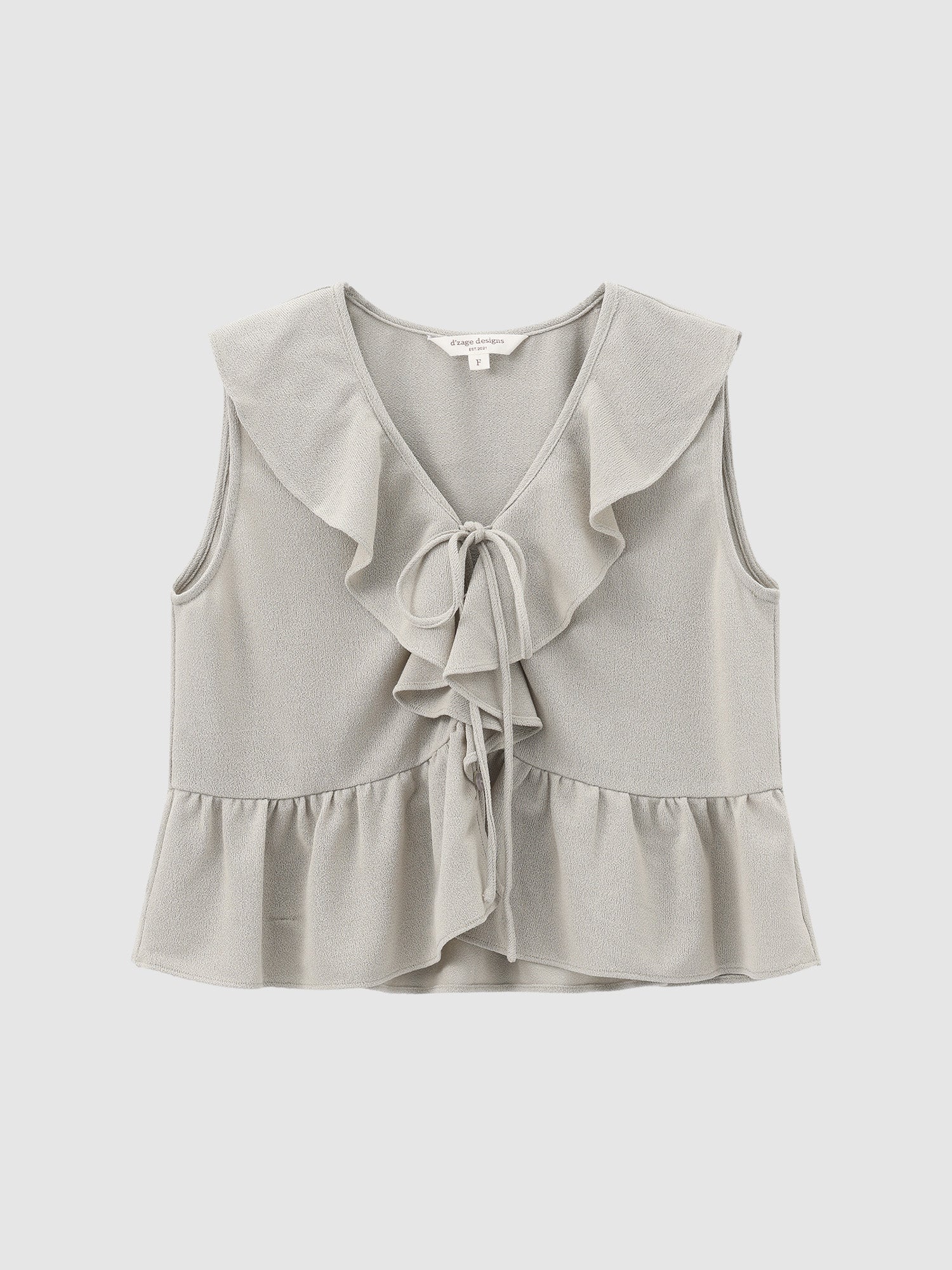 Ruffle Tie Detail Sleeveless Top
