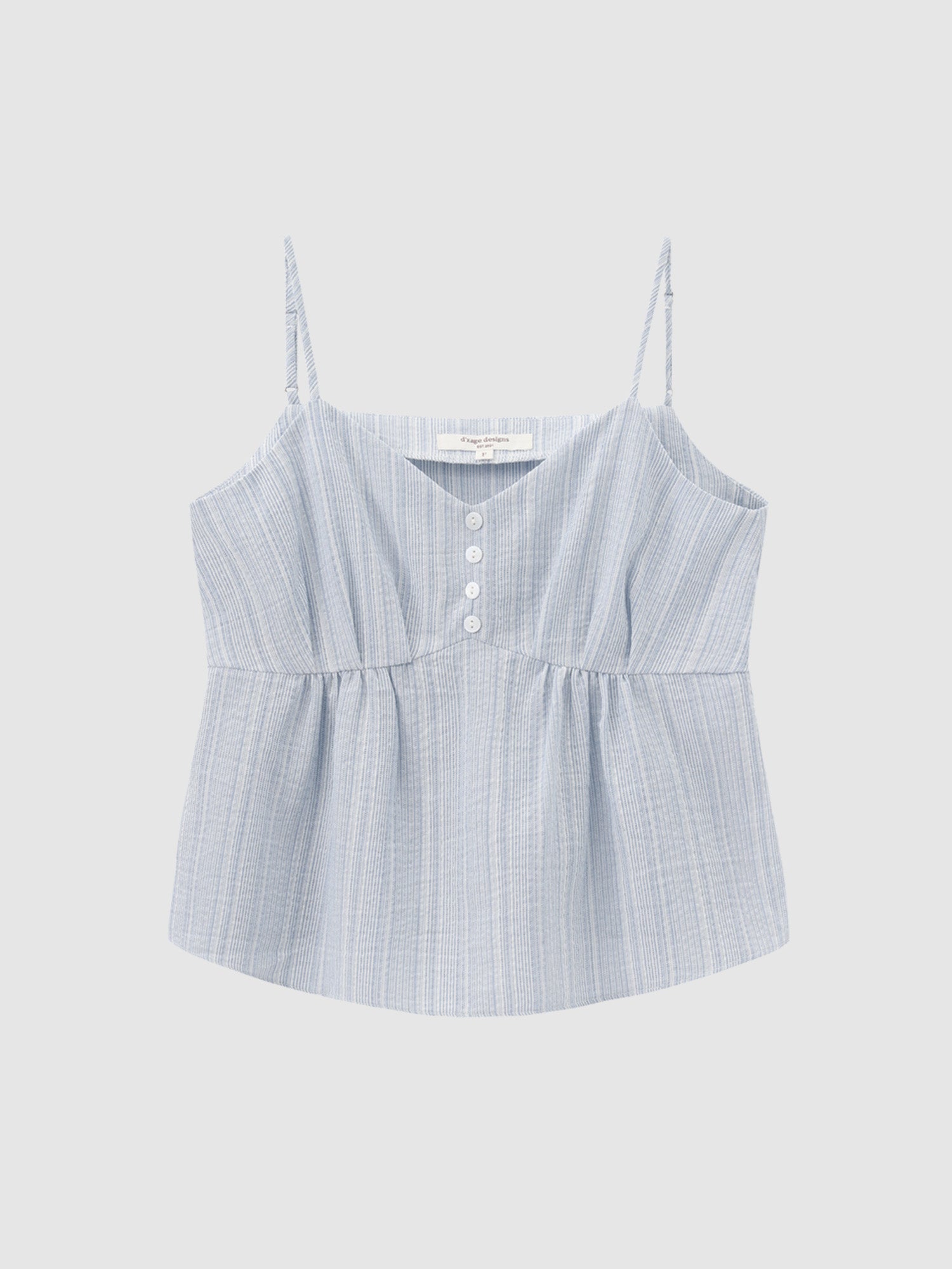 Striped Flare Hem Cami Top