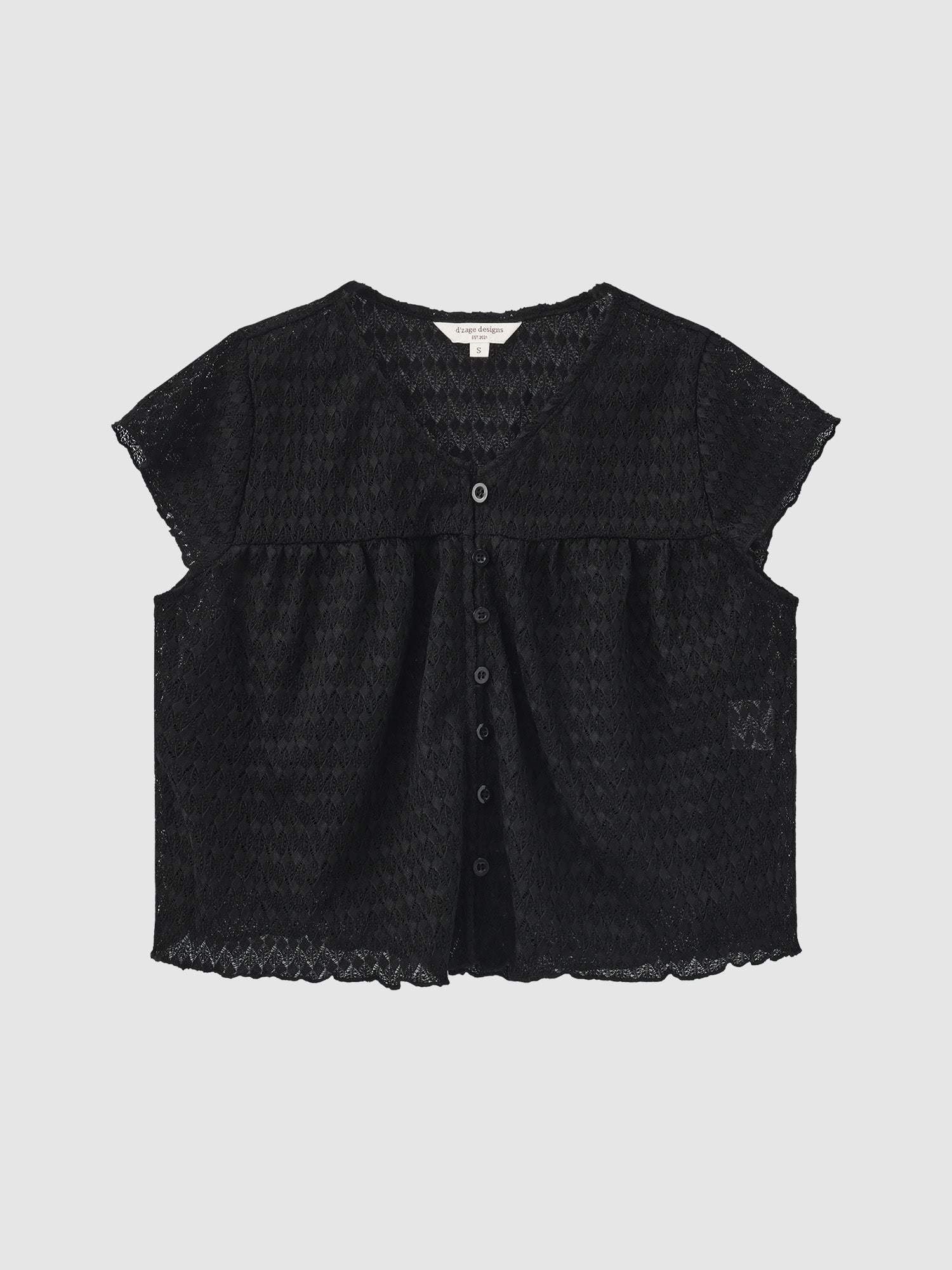 Mesh Flutter Sleeve Top