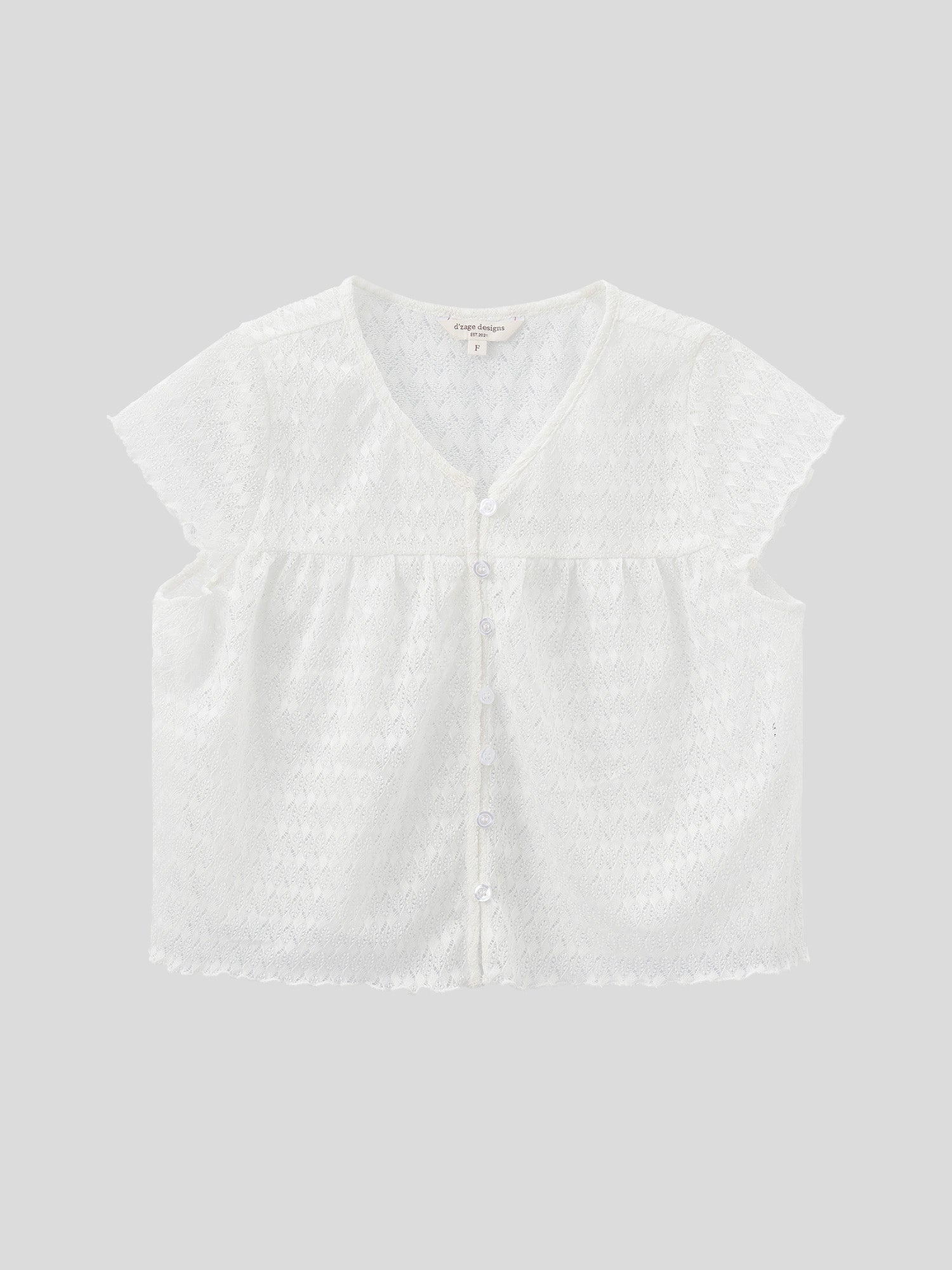 Mesh Flutter Sleeve Top