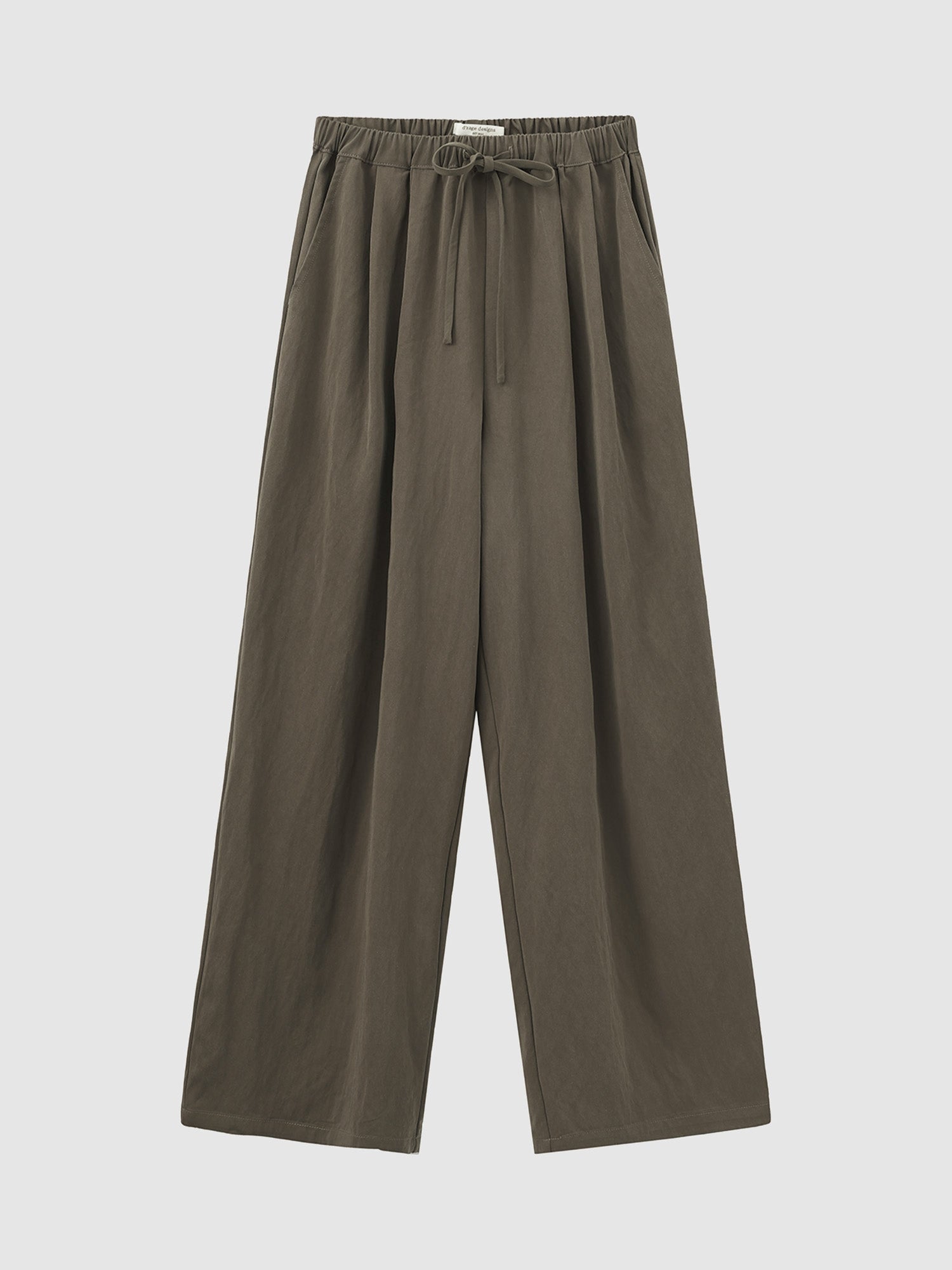 Pleated Elastic Waist Pants