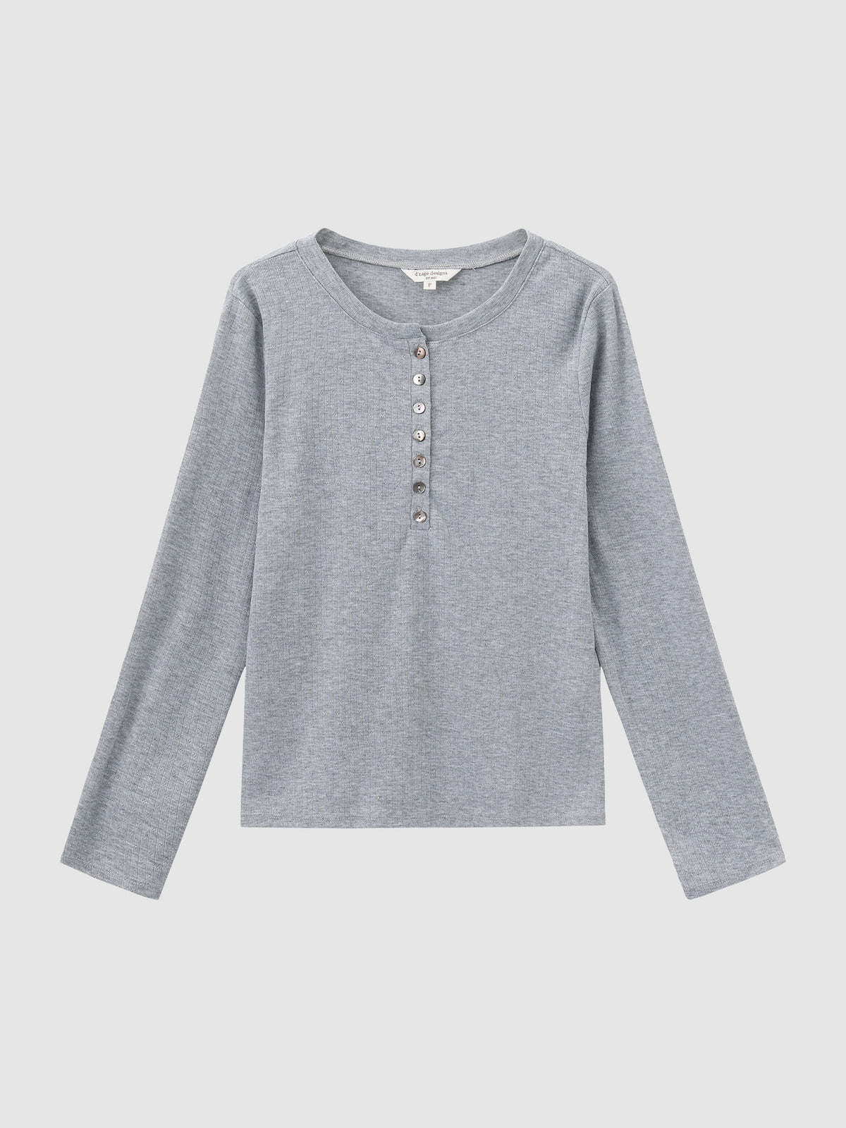 Long Sleeve Henley Top