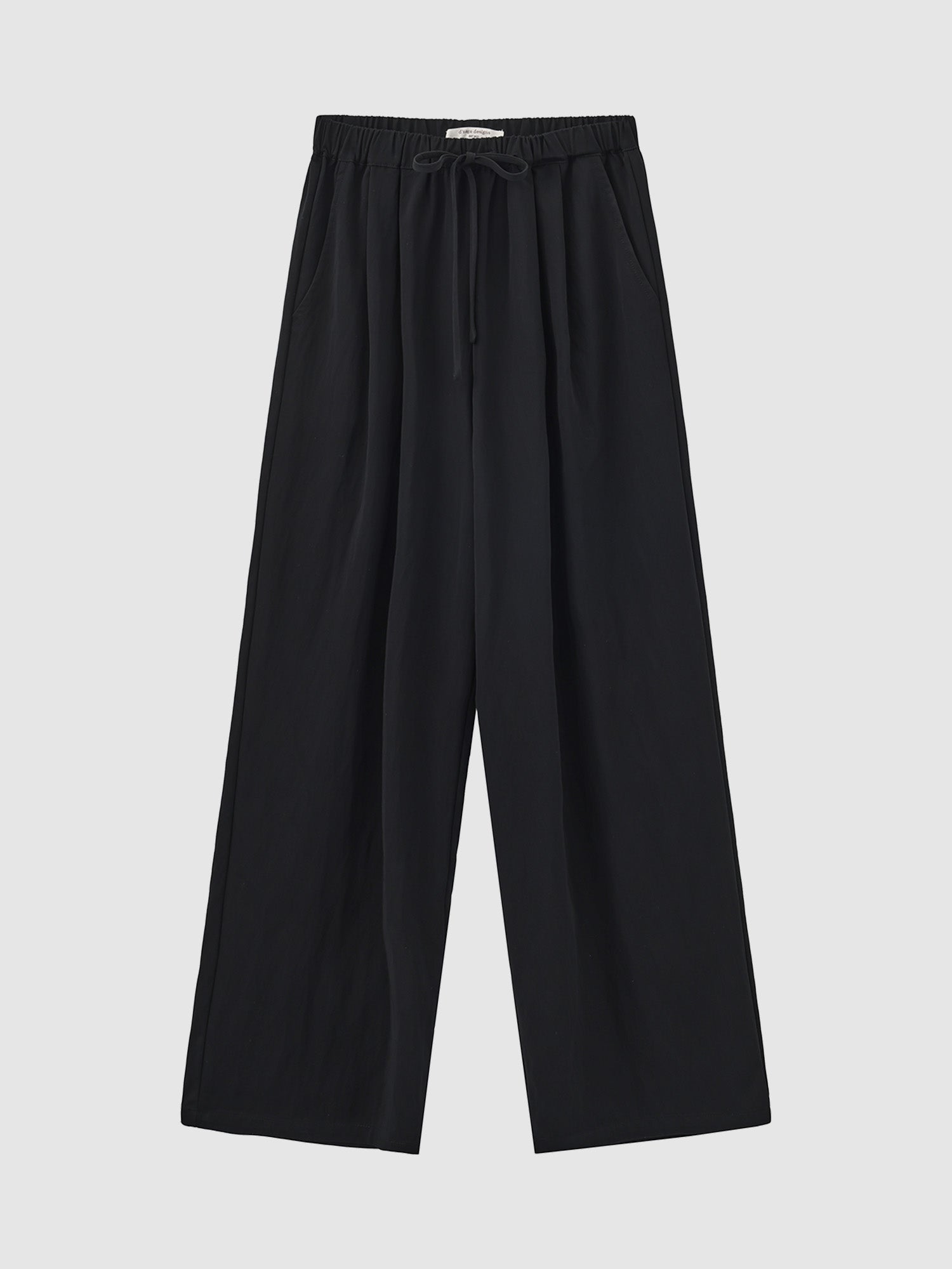 Pleated Elastic Waist Pants