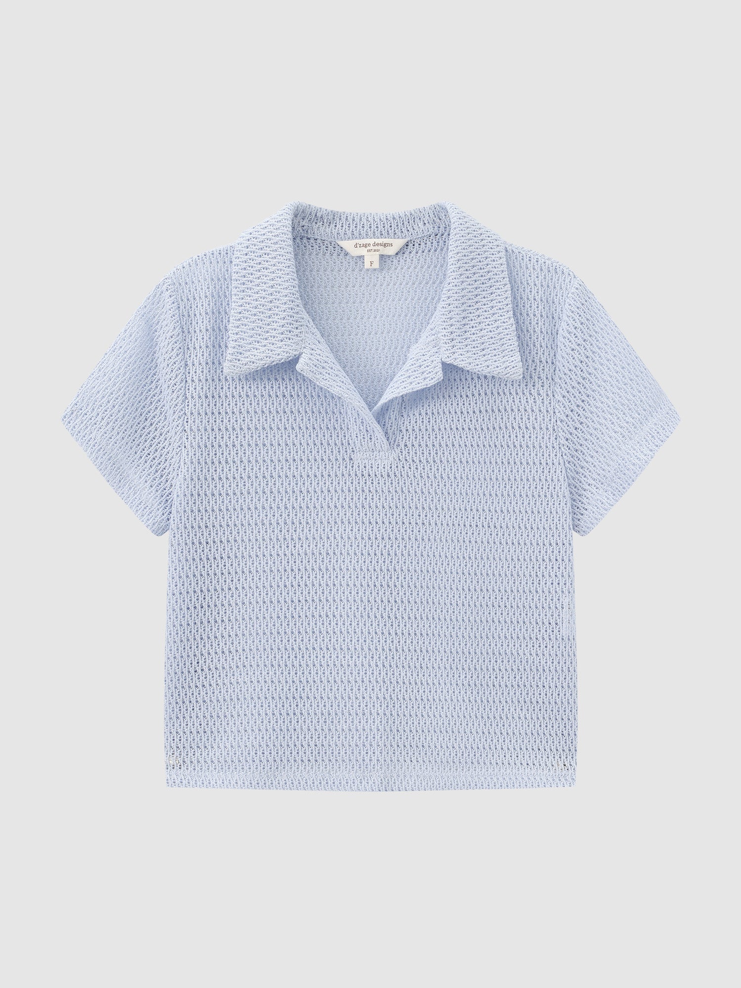 Open Collar Knit Top