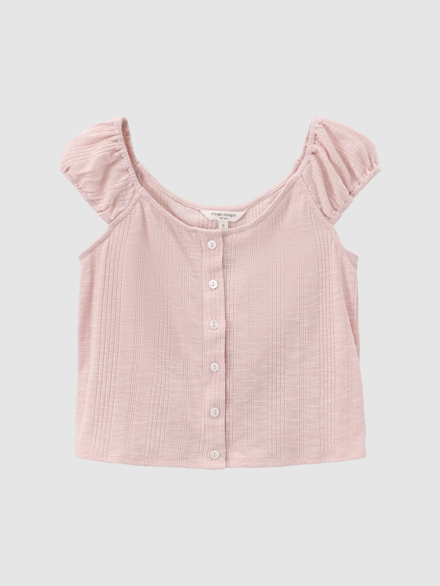 Knit-Blend Cap Sleeve Top