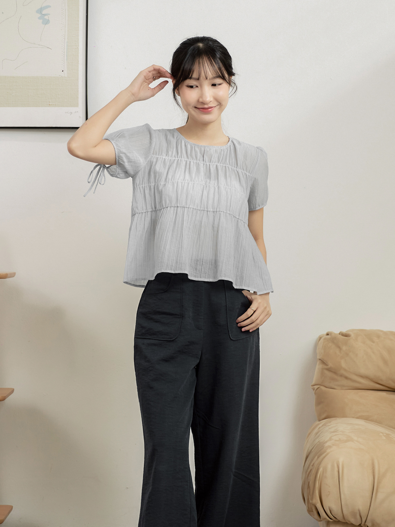 小蓬袖娃娃裝