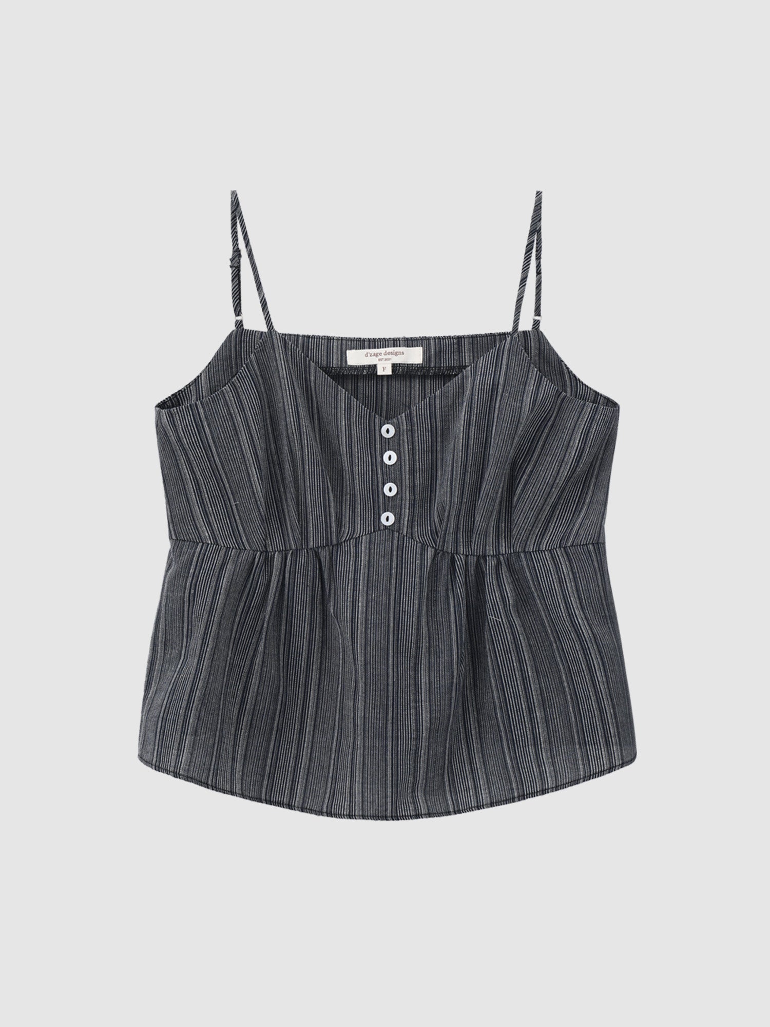 Striped Flare Hem Cami Top