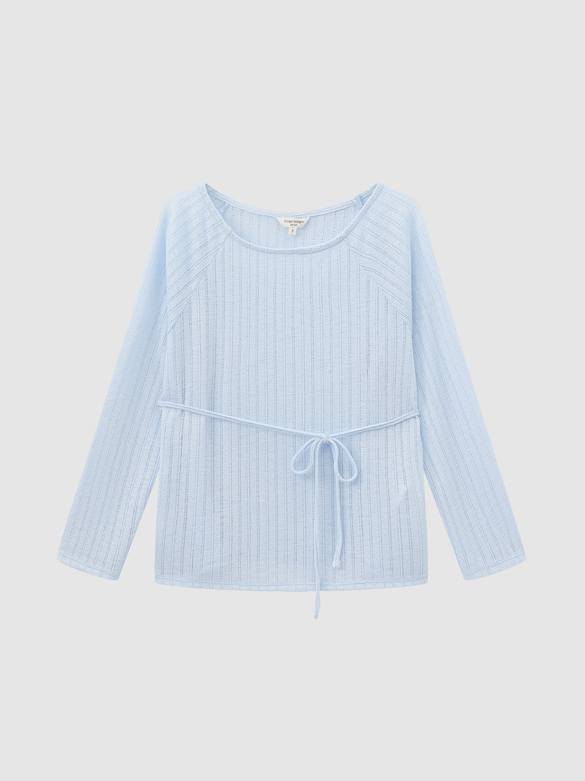 Airy Relaxed Tie-Detail Crochet Top