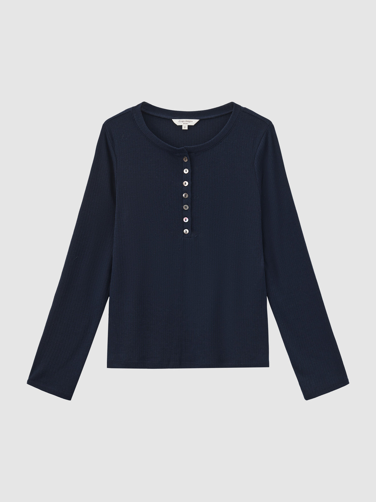 Long Sleeve Henley Top