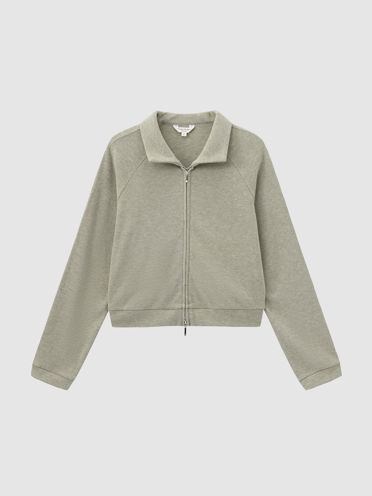 Soft Touch Cashmere Zip-Up Top