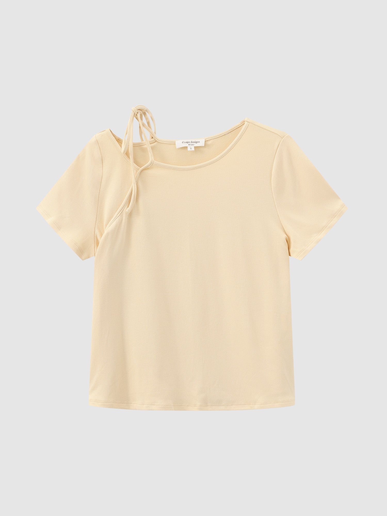 Tie Neck Cut Out Top