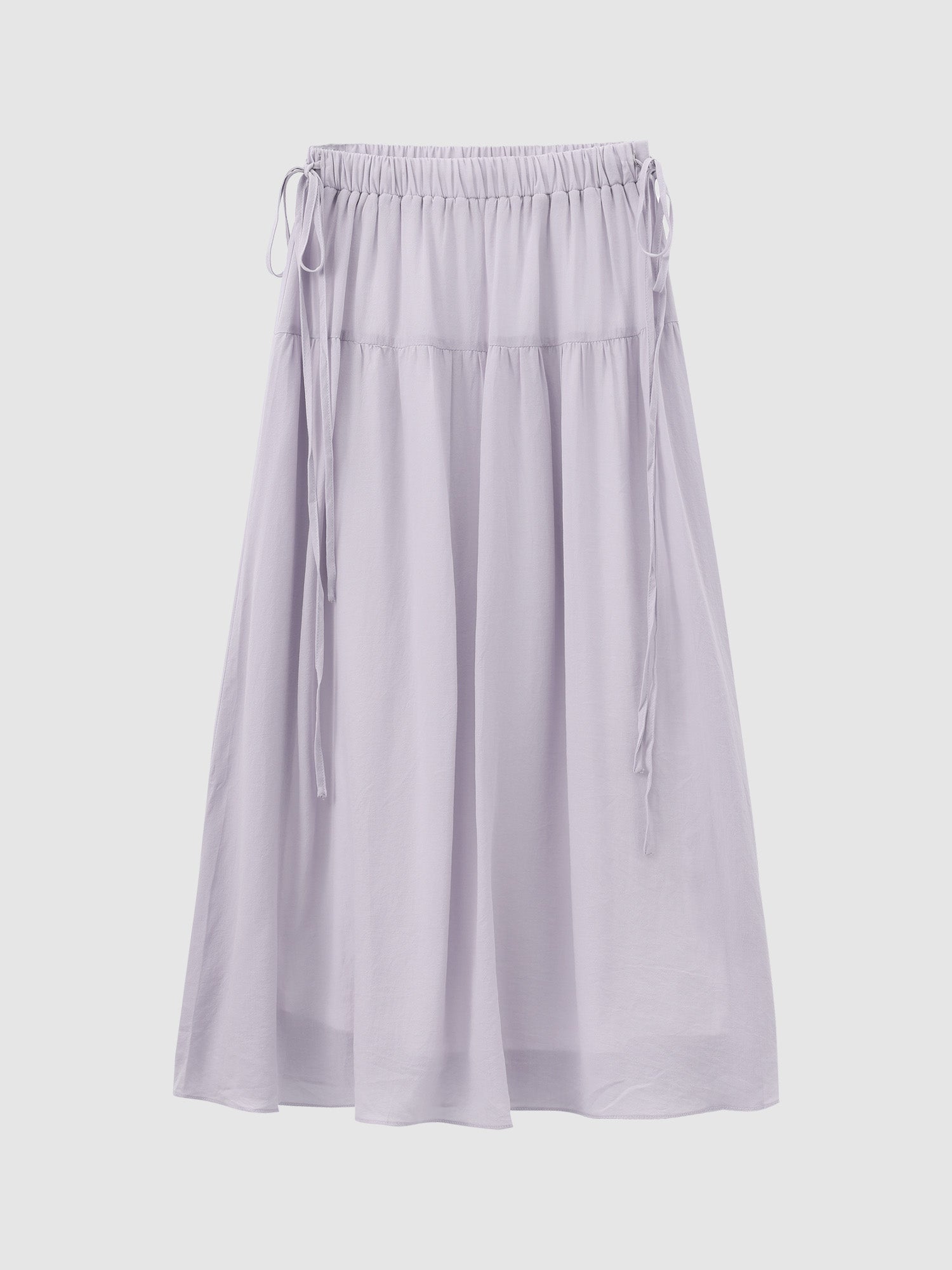 Side Tie Midi Skirt