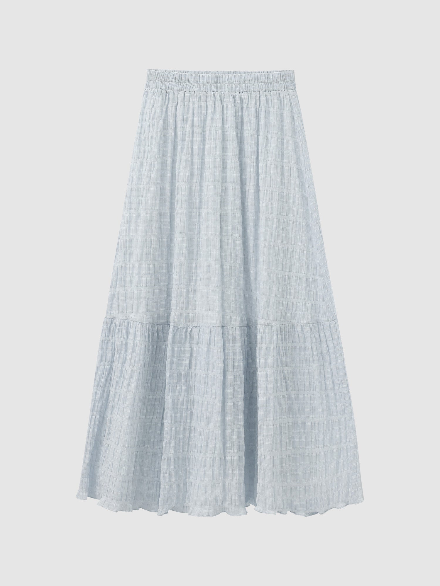 Textured A-line Skirt