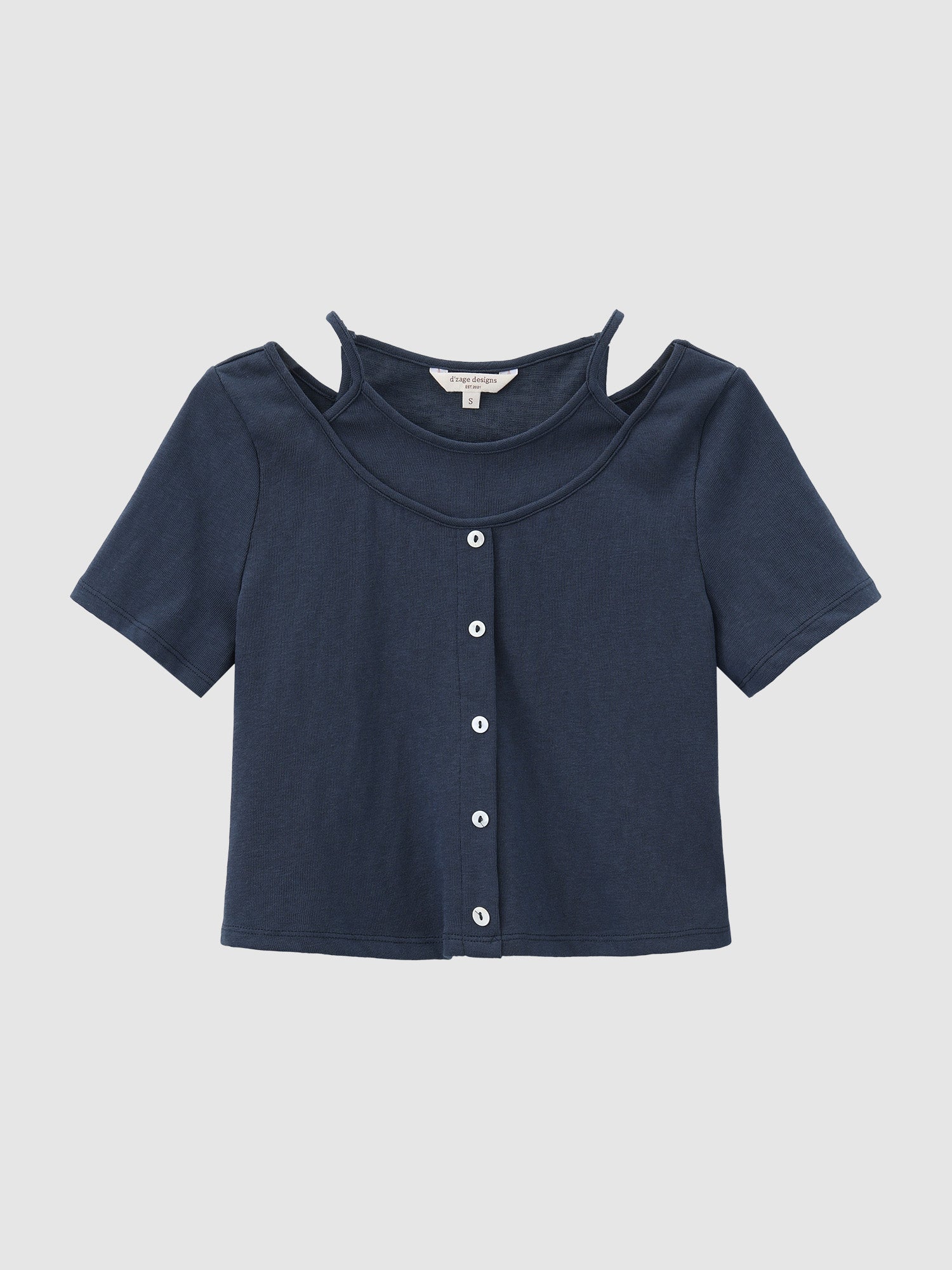 Layered Buttoned Top