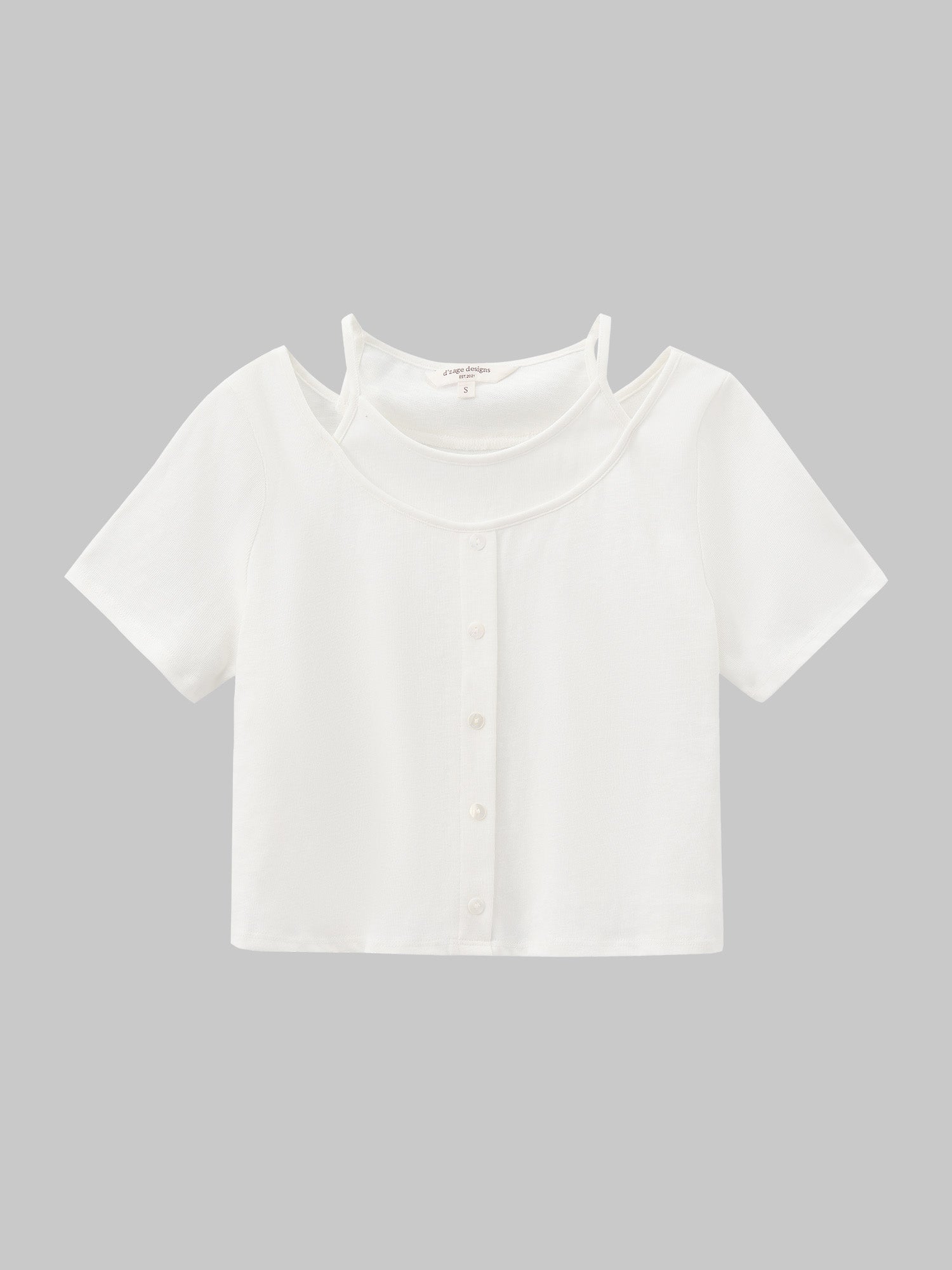 Layered Buttoned Top