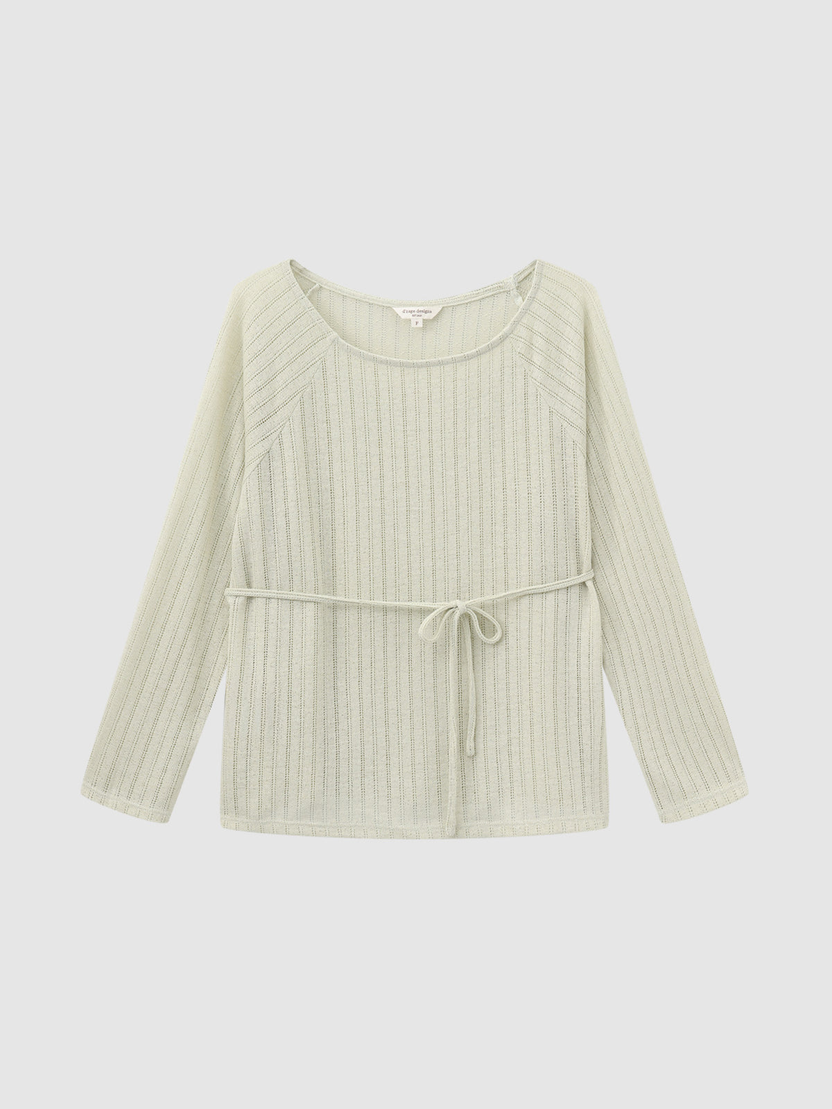 Airy Relaxed Tie-Detail Crochet Top