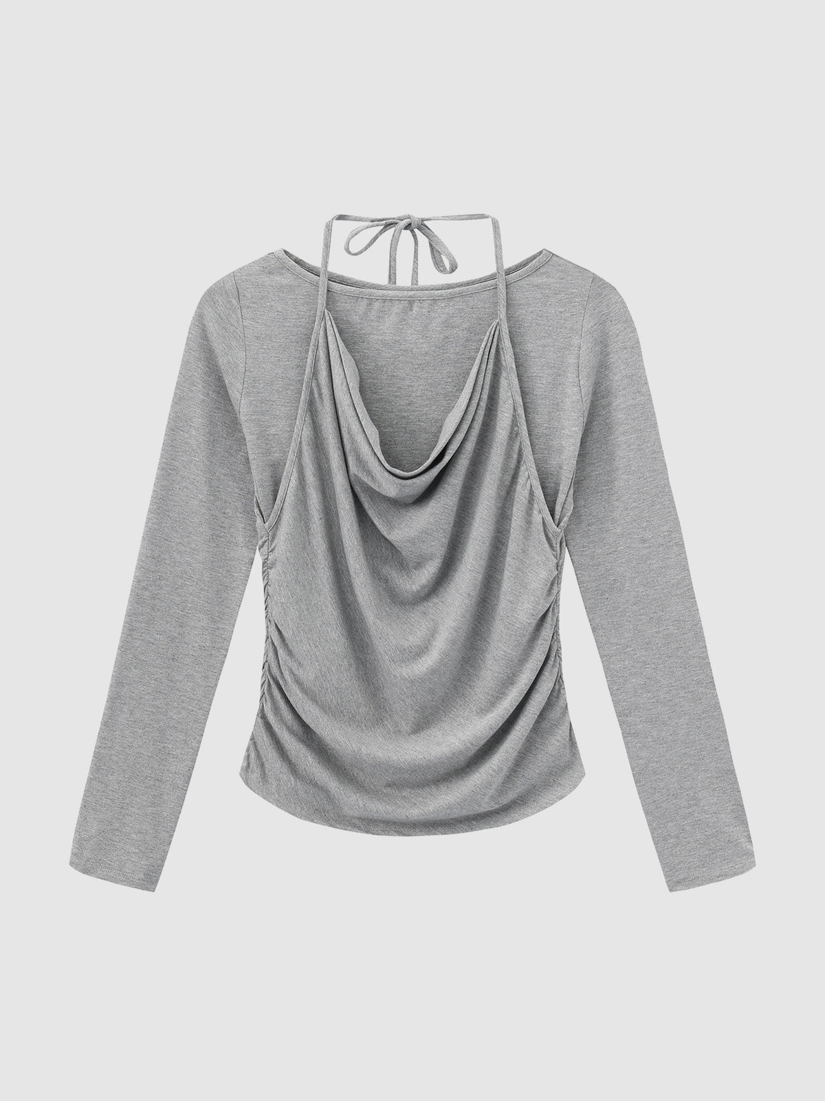 Layered Halter Neck Top