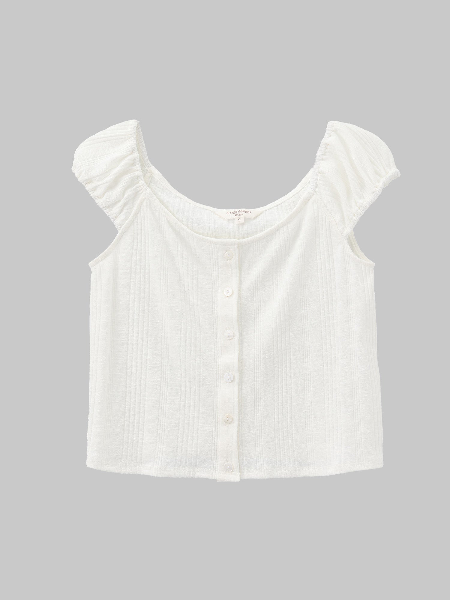 Knit-Blend Cap Sleeve Top