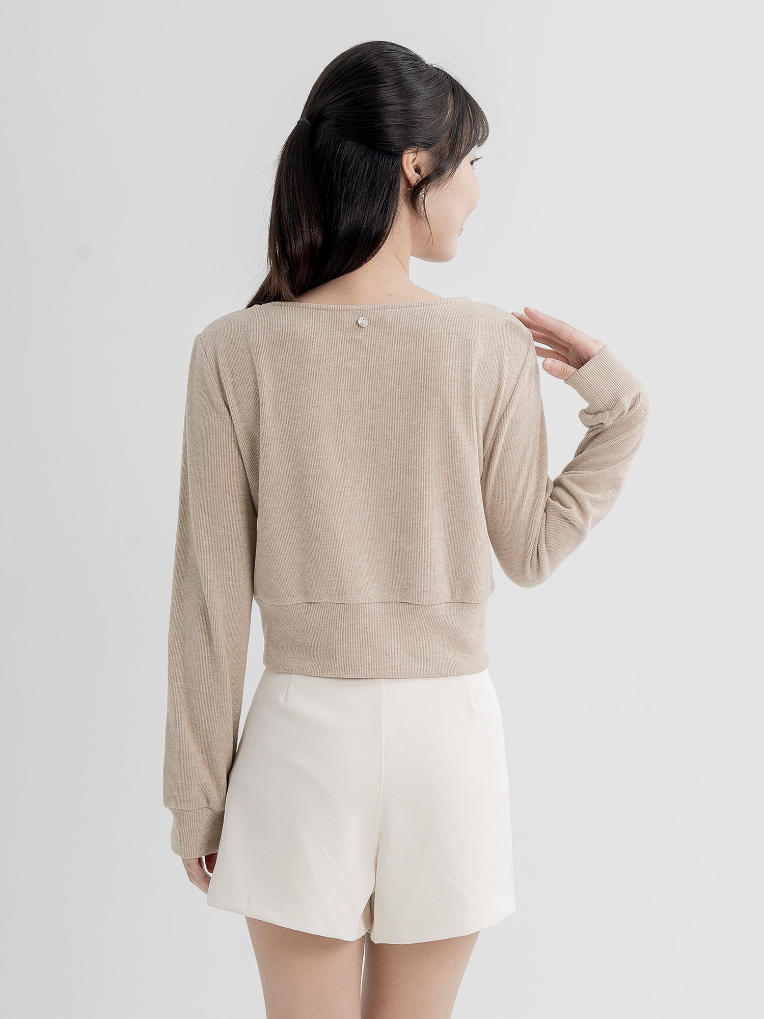 Fion Buttoned Knit Top (90% Cashmere)