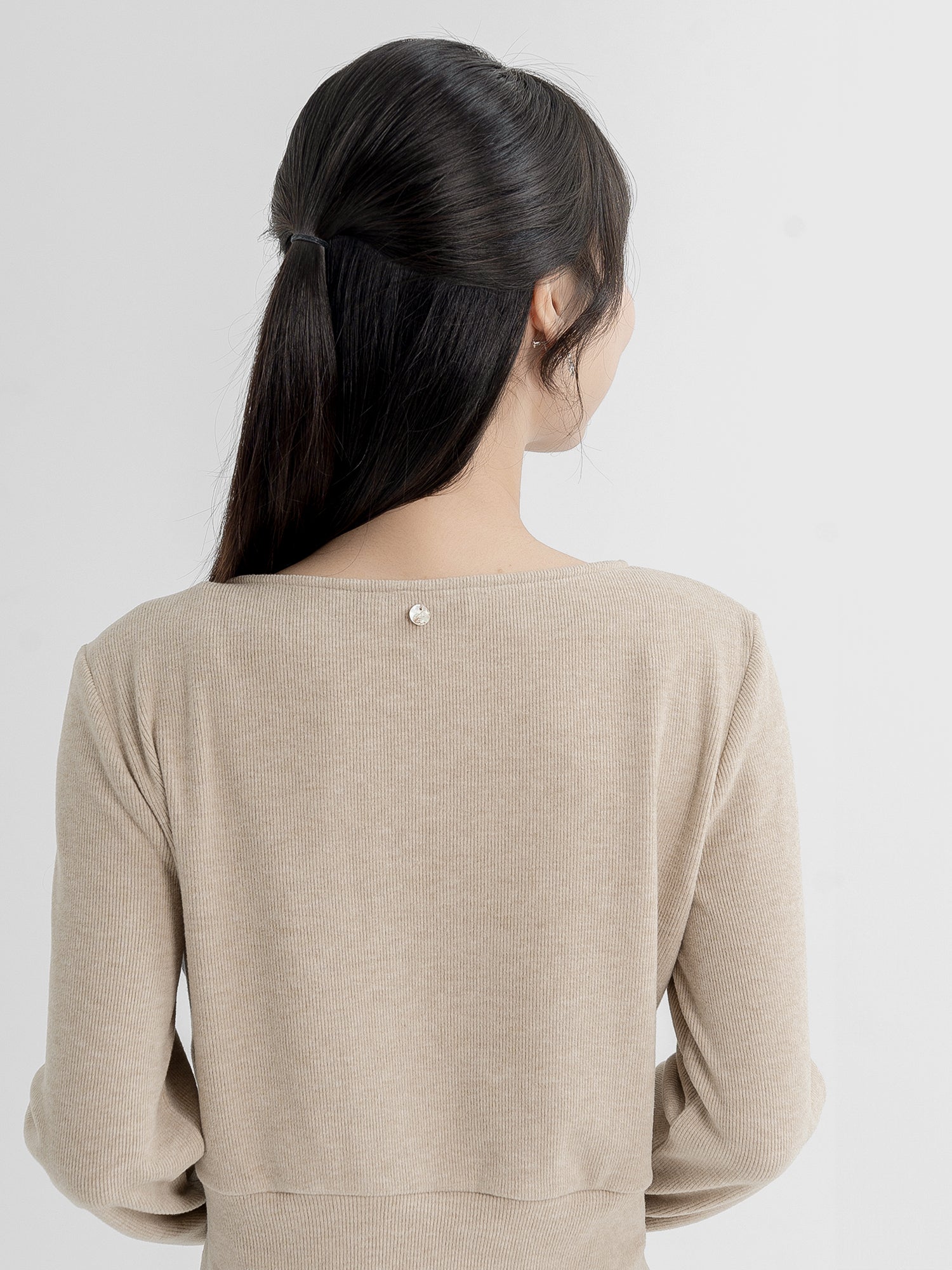 Fion Buttoned Knit Top (90% Cashmere)