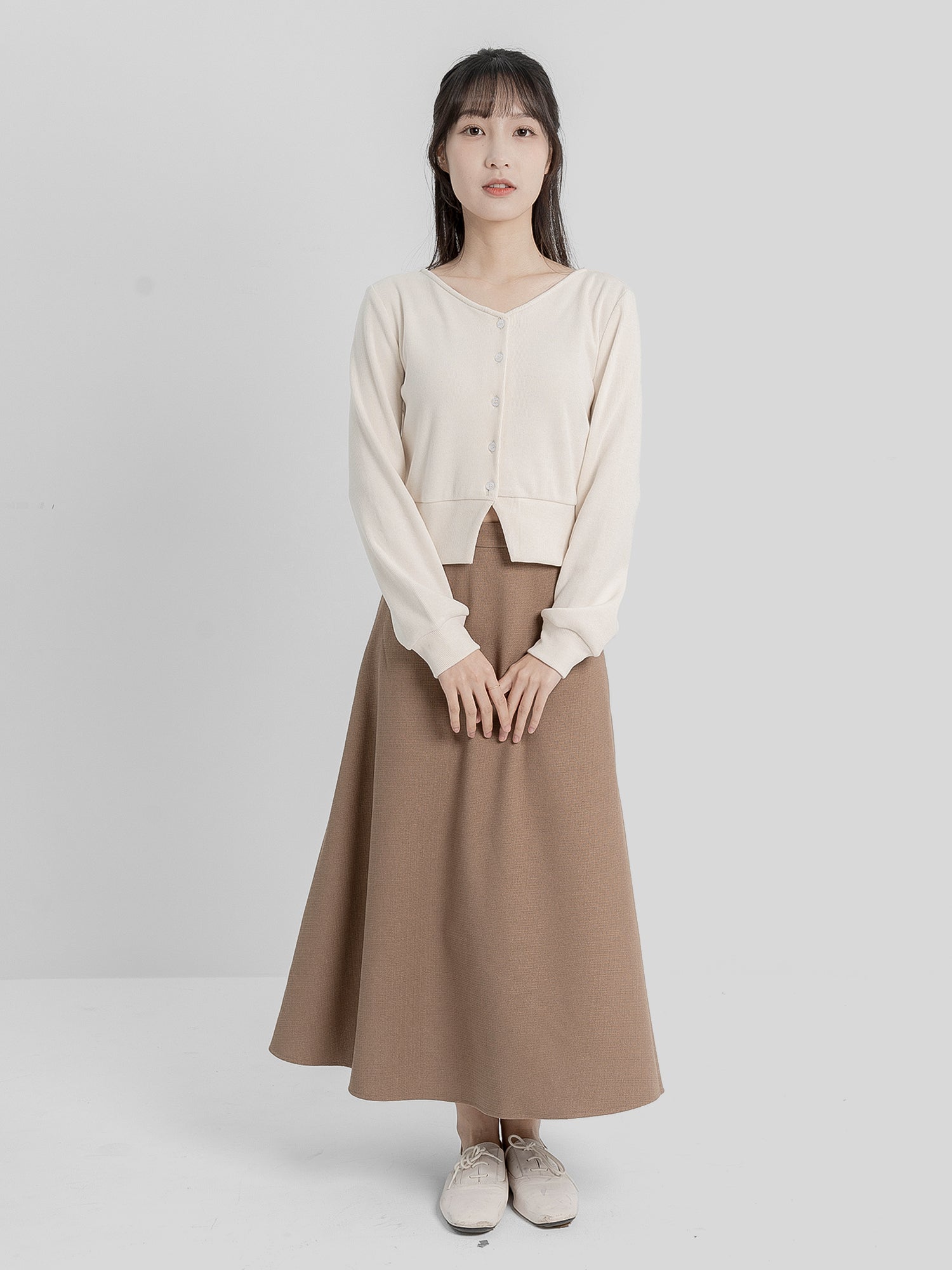 Fion Buttoned Knit Top (90% Cashmere)
