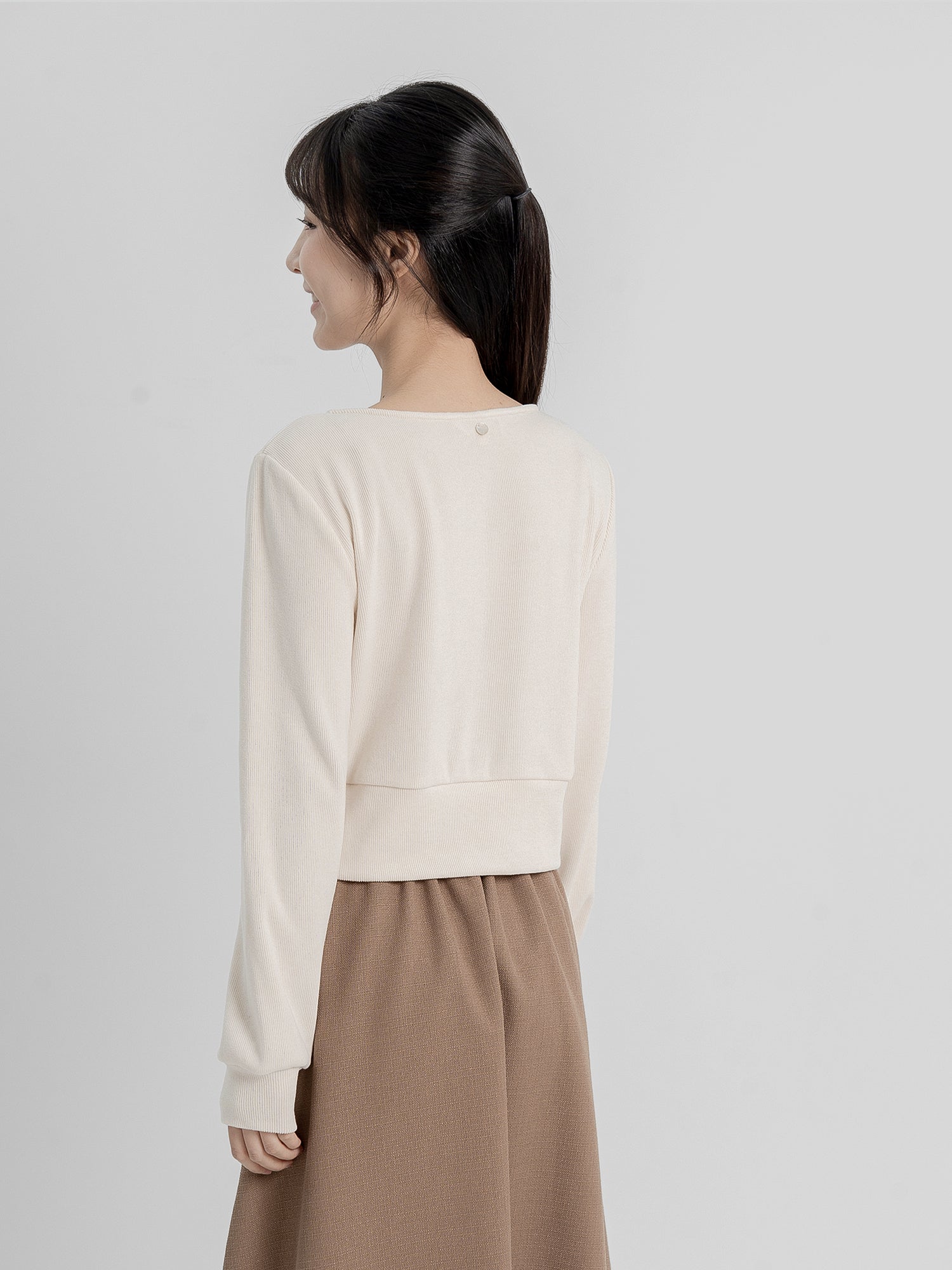 Fion Buttoned Knit Top (90% Cashmere)
