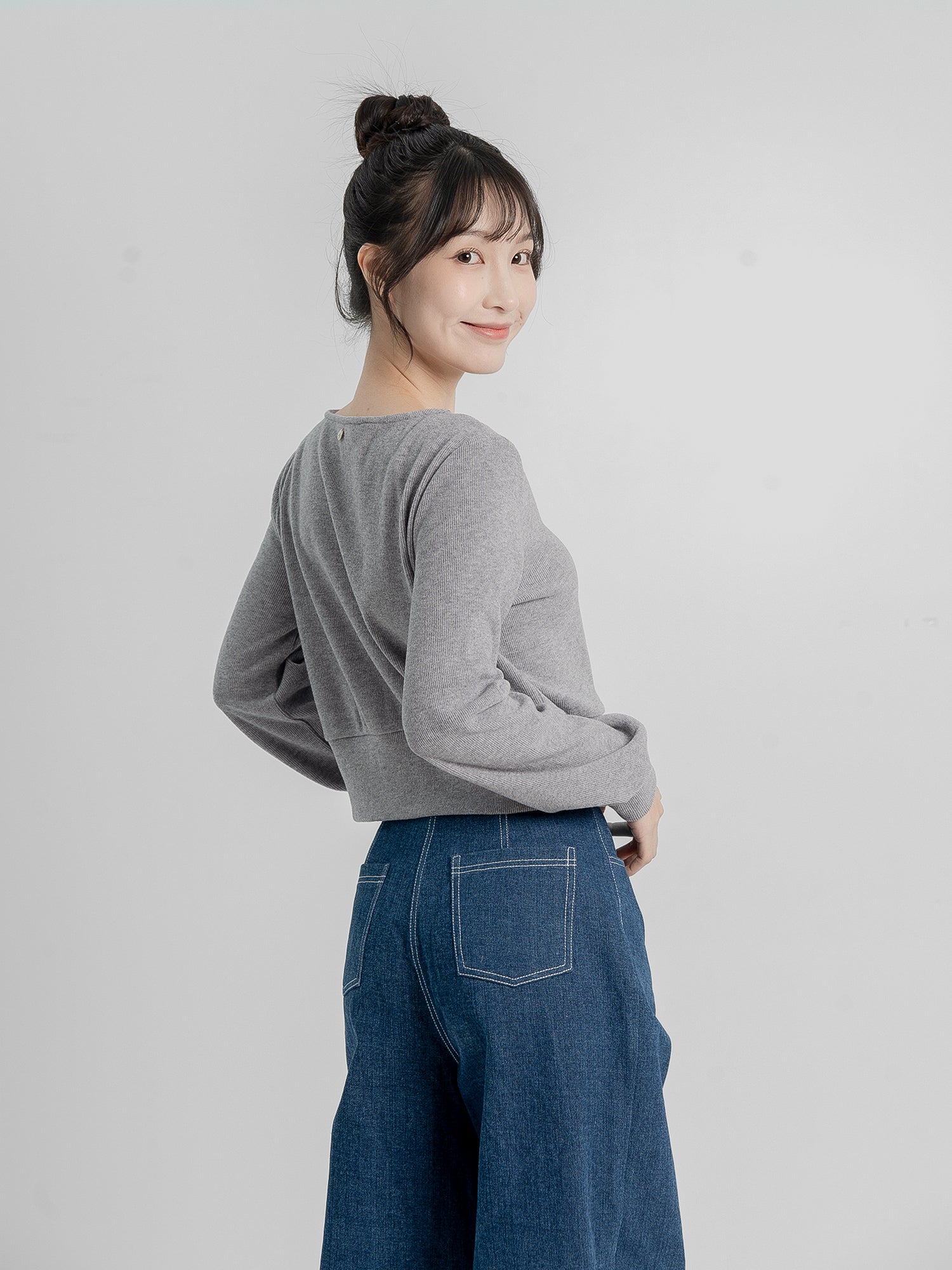 Fion Buttoned Knit Top (90% Cashmere)