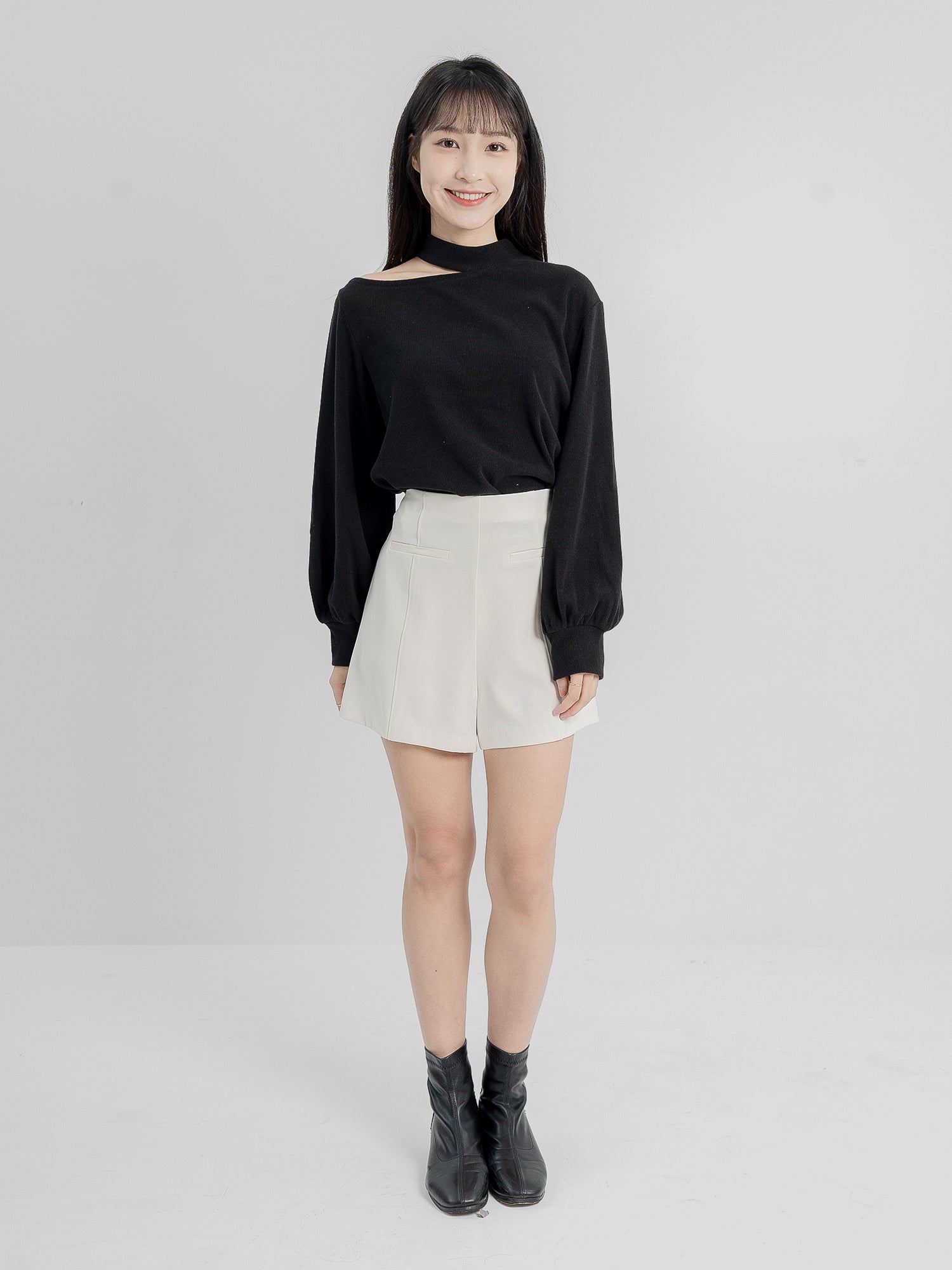 Merlina Cut-Out Top (90% Cashmere)