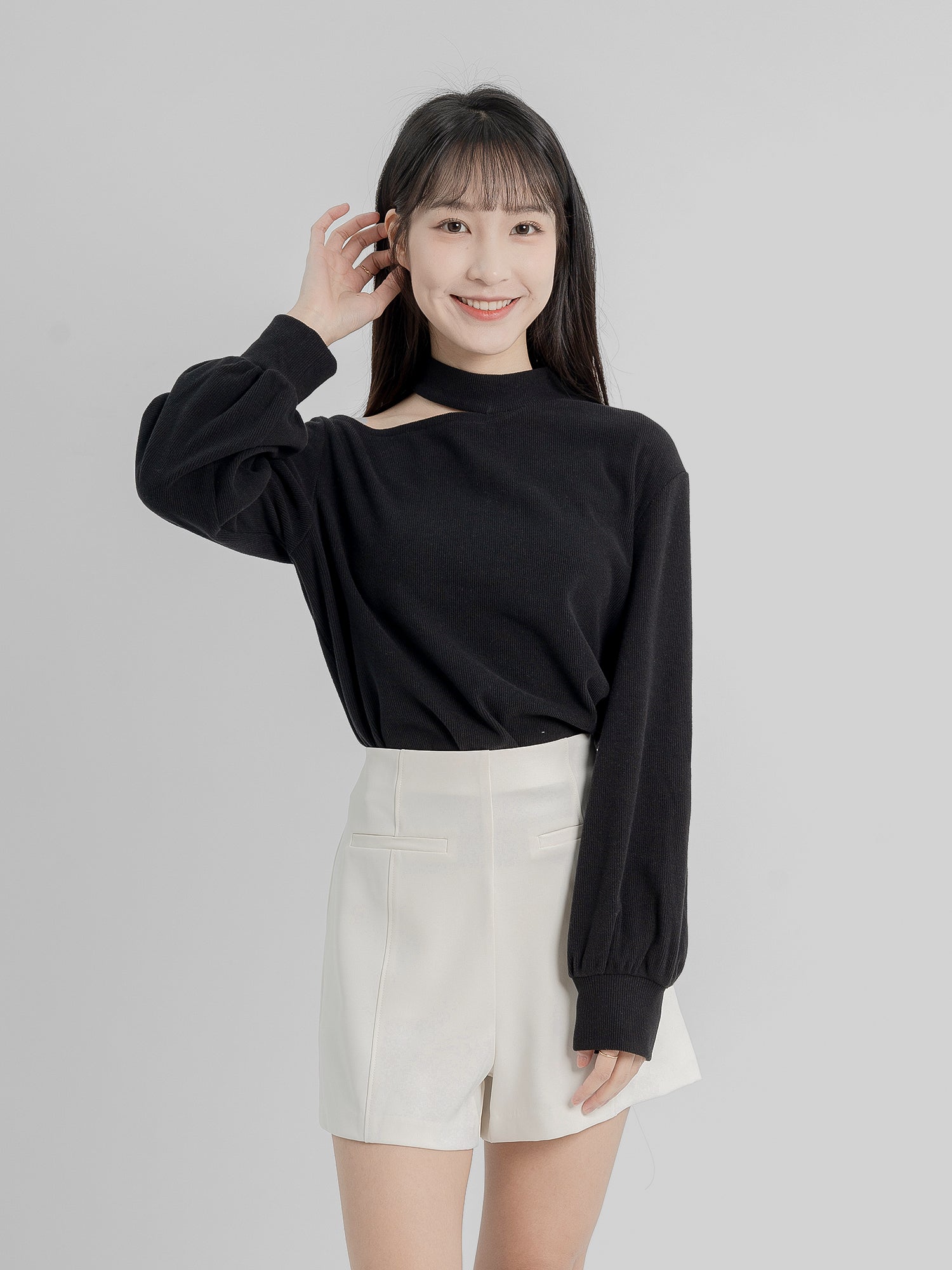 Merlina Cut-Out Top (90% Cashmere)