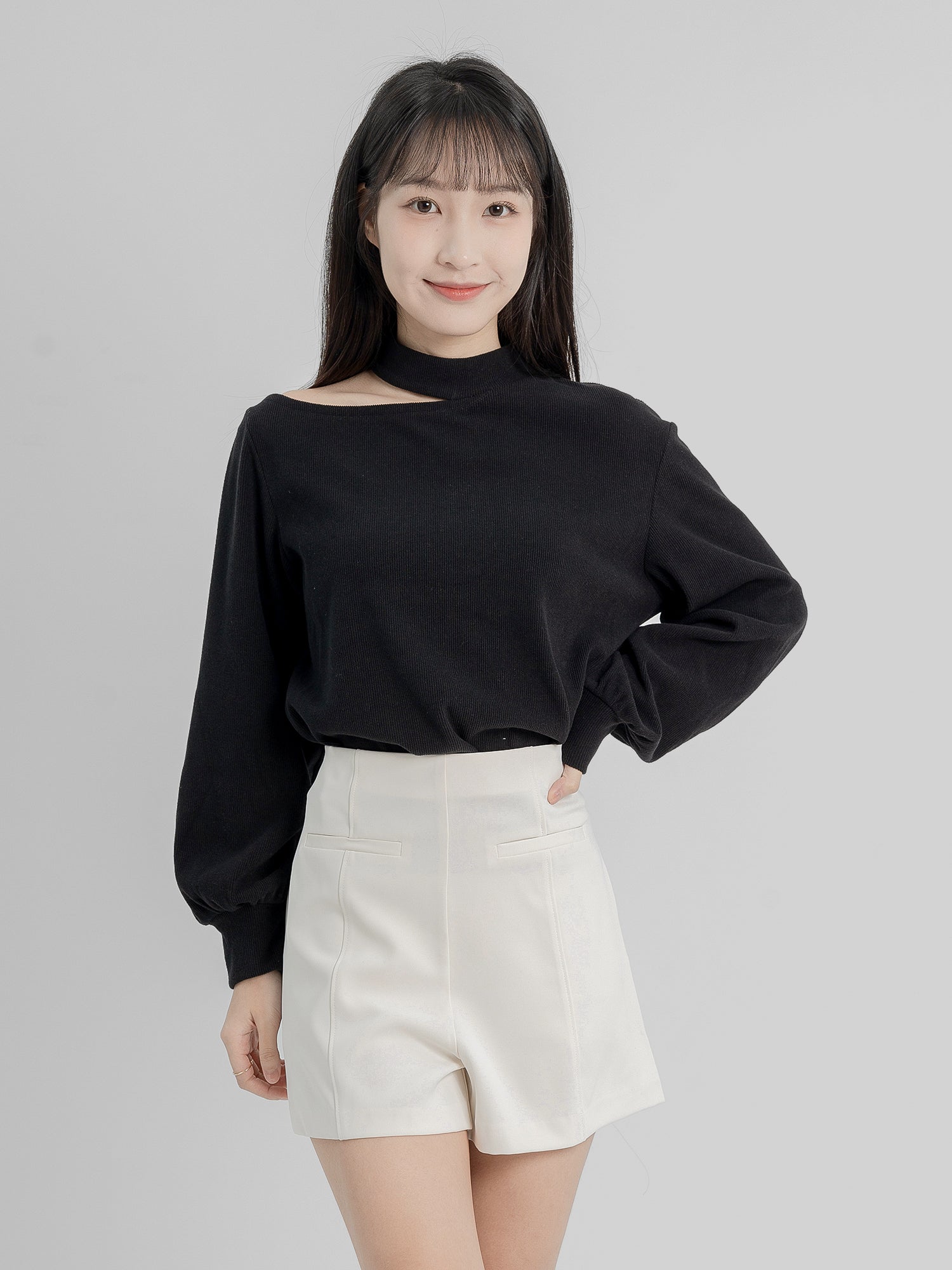 Merlina Cut-Out Top (90% Cashmere)