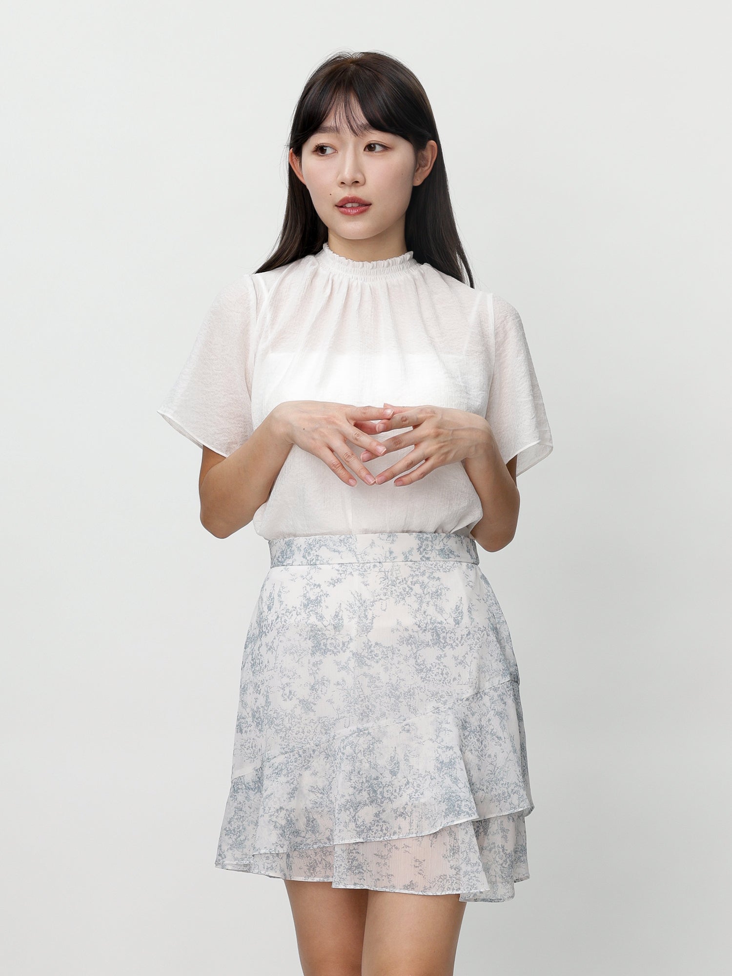 Celine Ruffle Mini Skirt