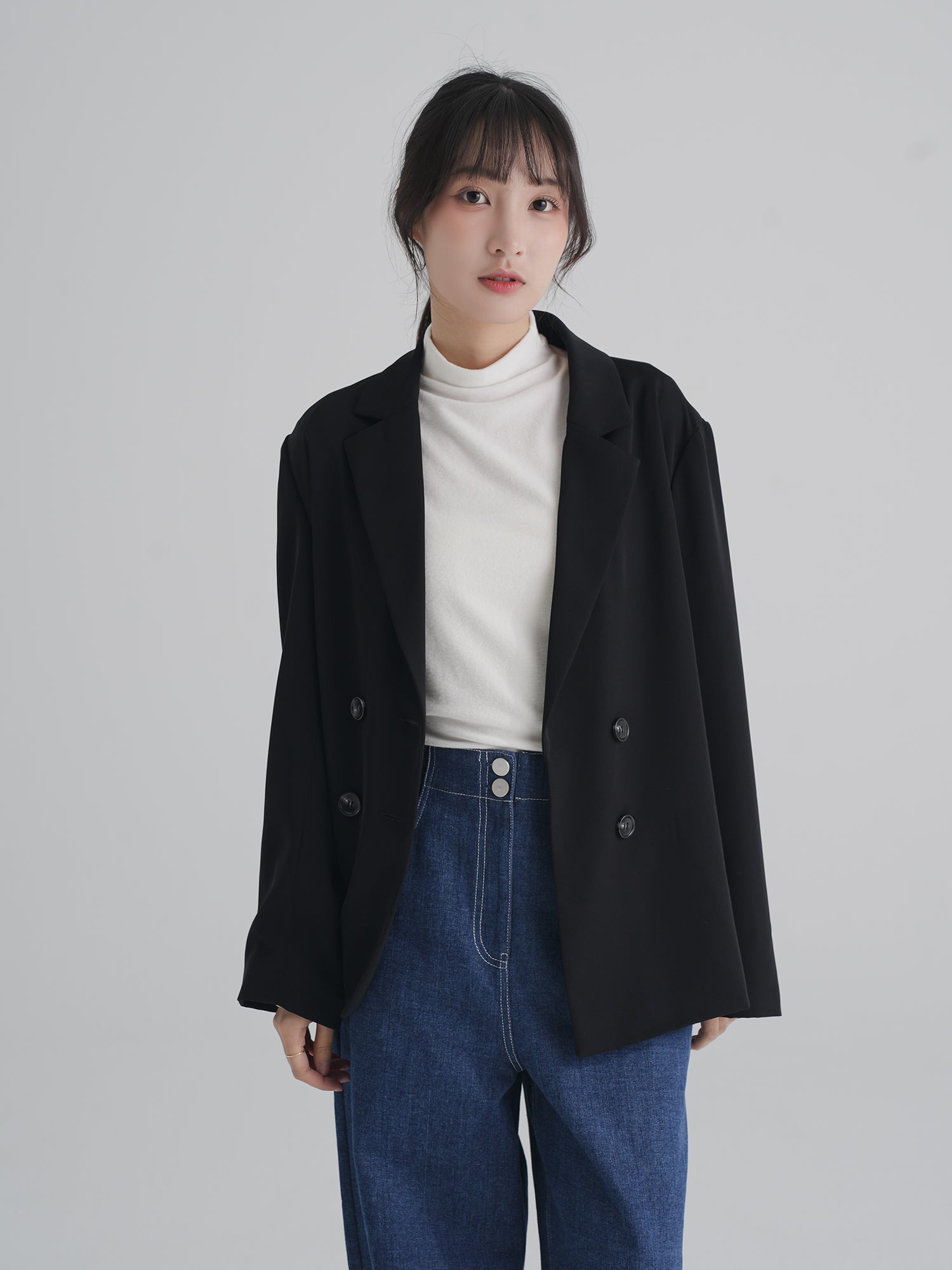 垂感休閒西裝外套