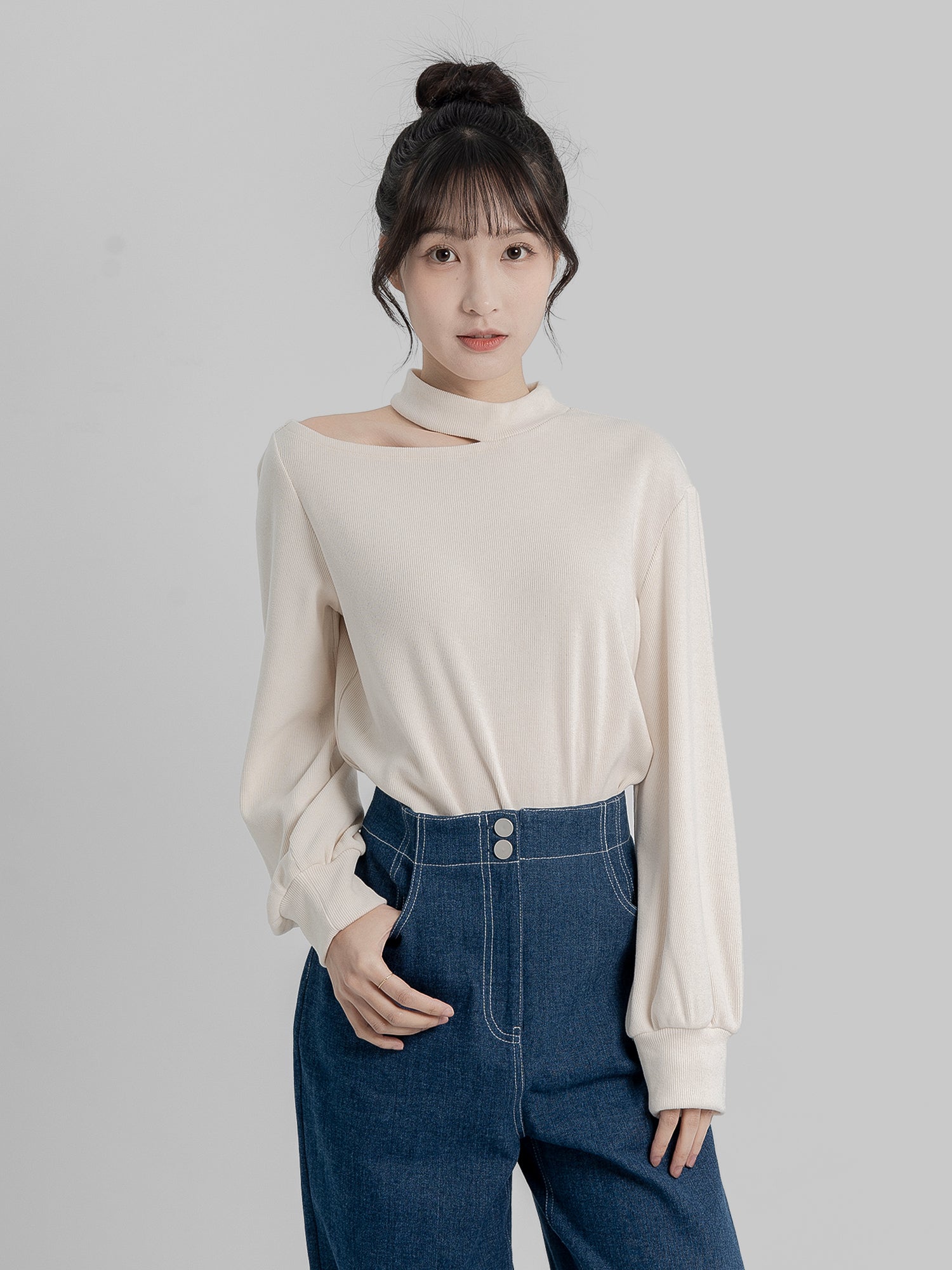 Merlina Cut-Out Top (90% Cashmere)