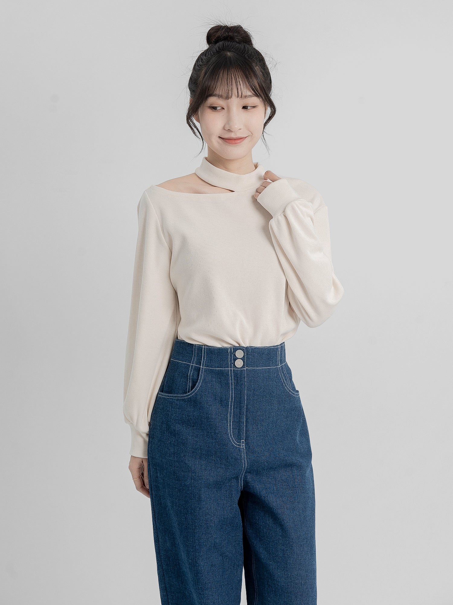 Merlina Cut-Out Top (90% Cashmere)