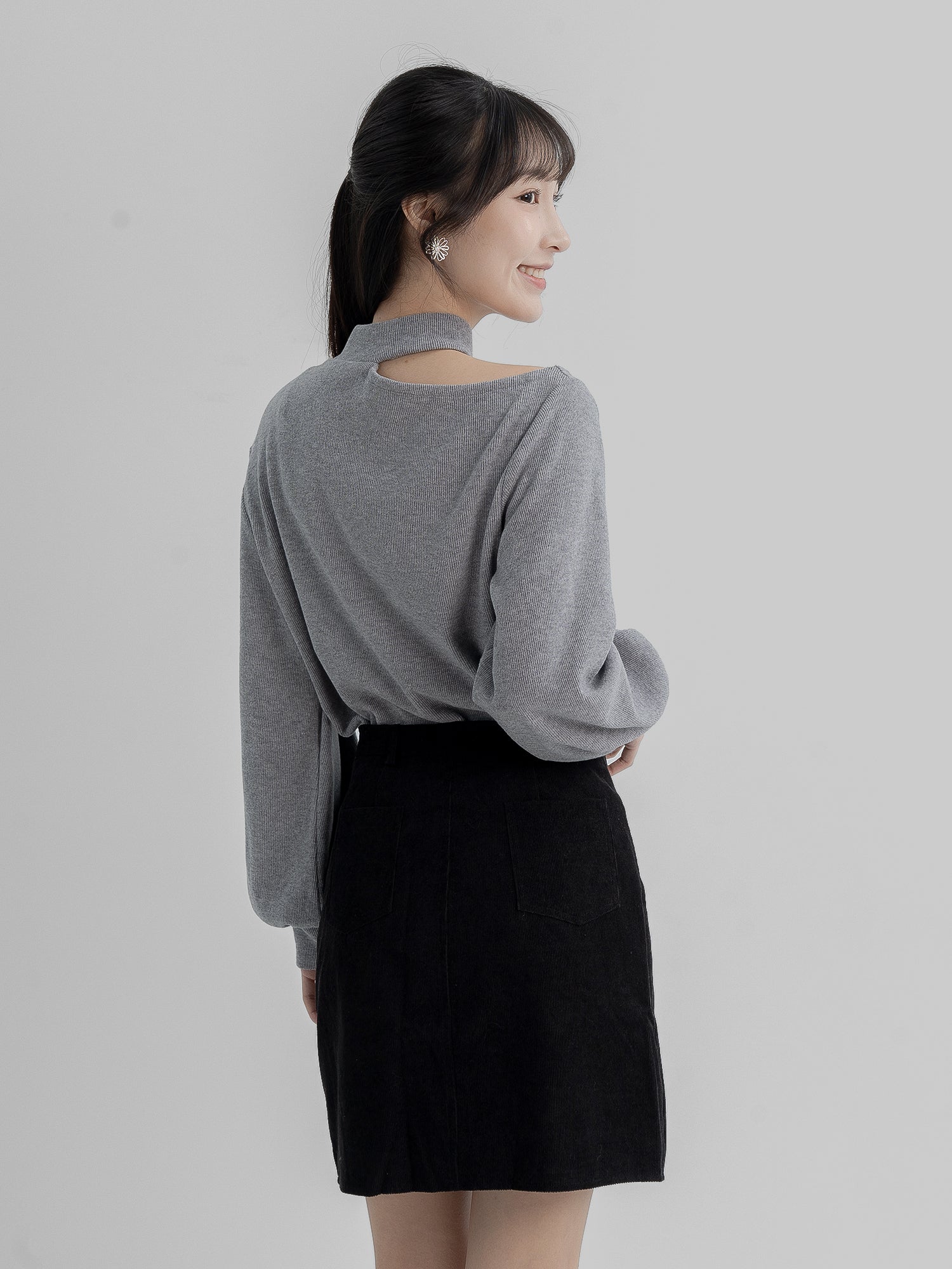 Merlina Cut-Out Top (90% Cashmere)