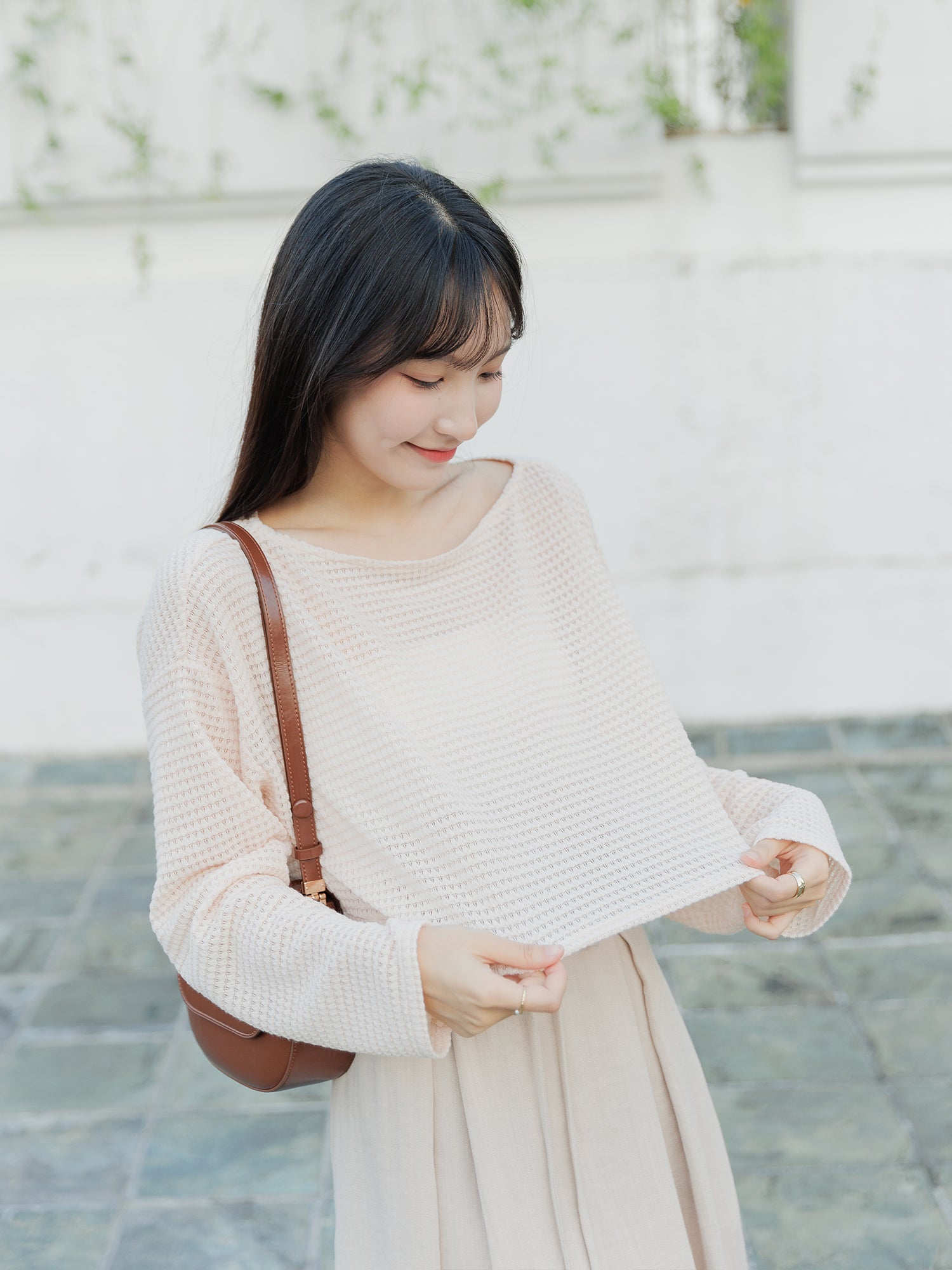 Sabrina Neck Crochet Top