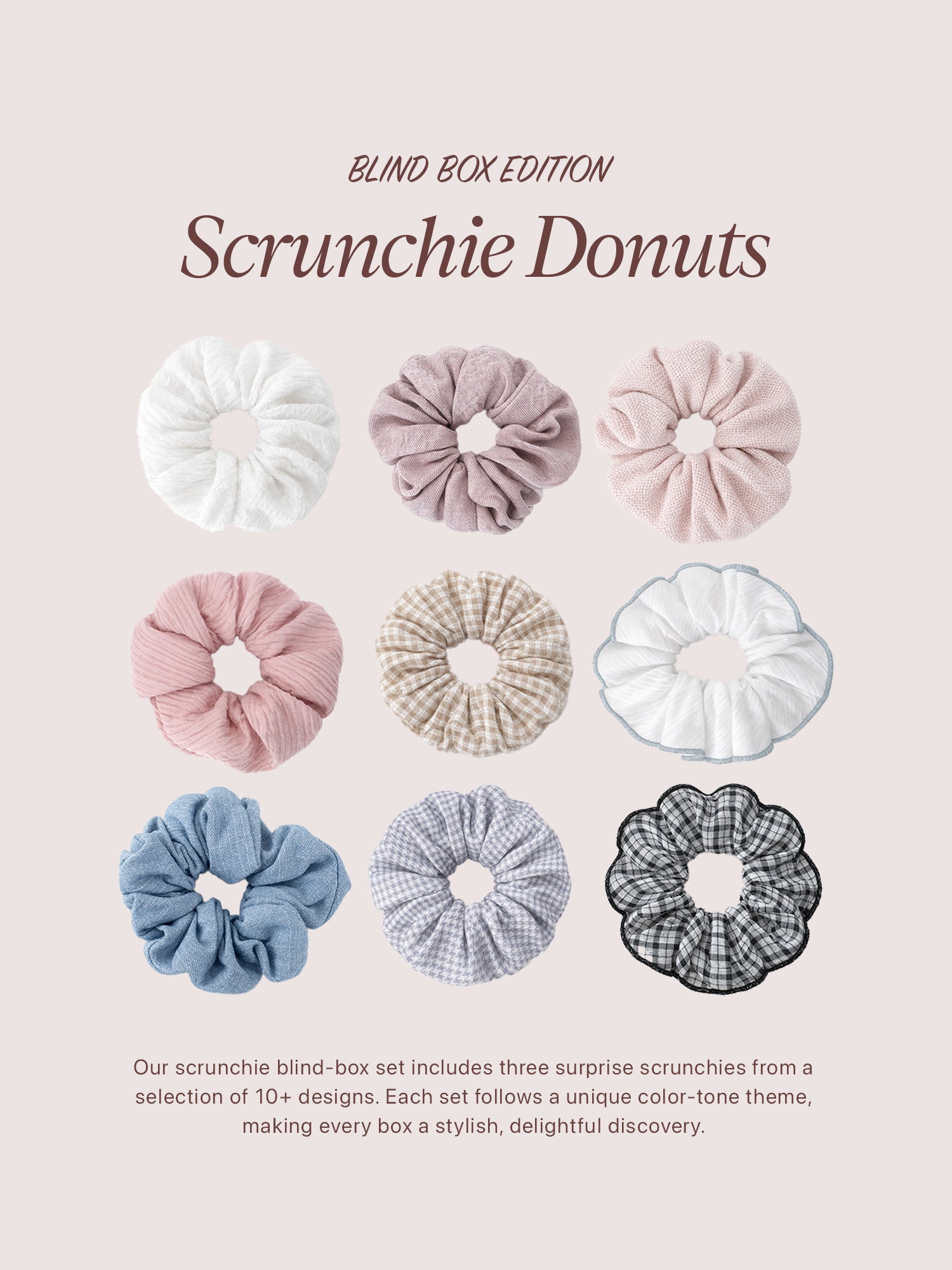 五週年髮圈盲合（一組三個）